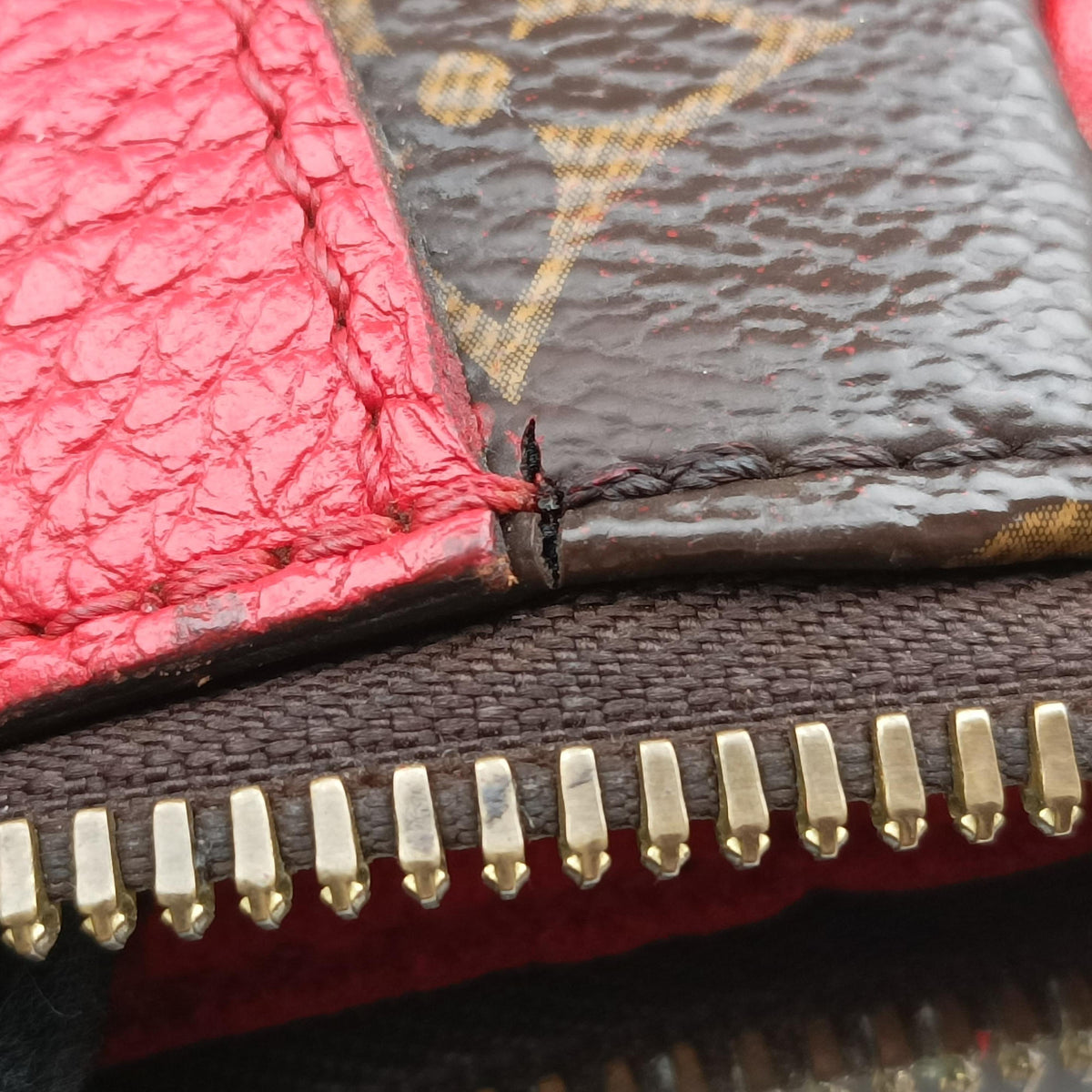 ESTRELA brown×COQUELICOT Monogram Canvas×calf leather M51193 SP4174エストレーラ モノグラム/ブラウン×コクリコ モノグラムキャンバス×カーフレザー M51193 SP4174