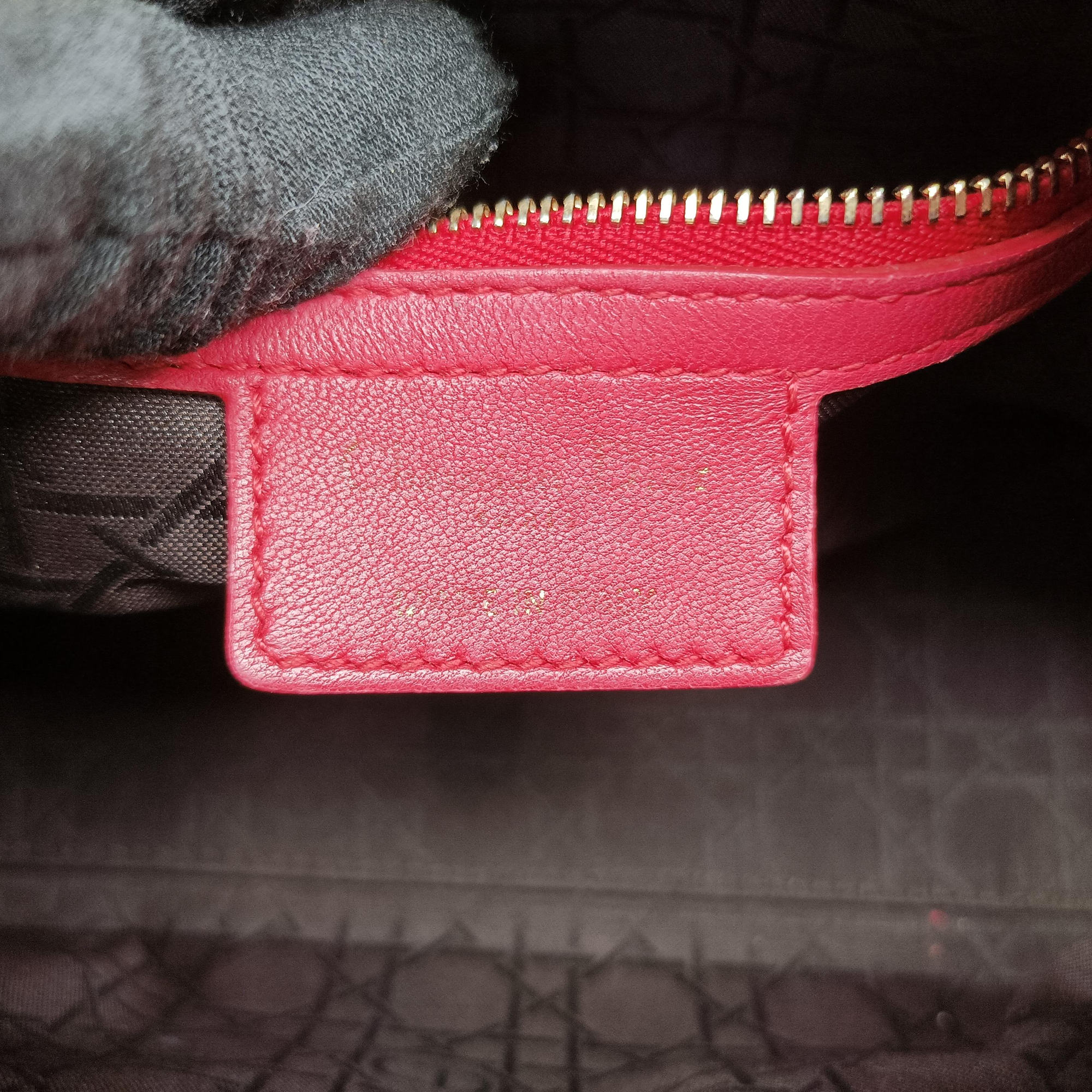 Lady Dior Red lambskin 18-MA-1103レディディオール レッド ラムスキン 18-MA-1103