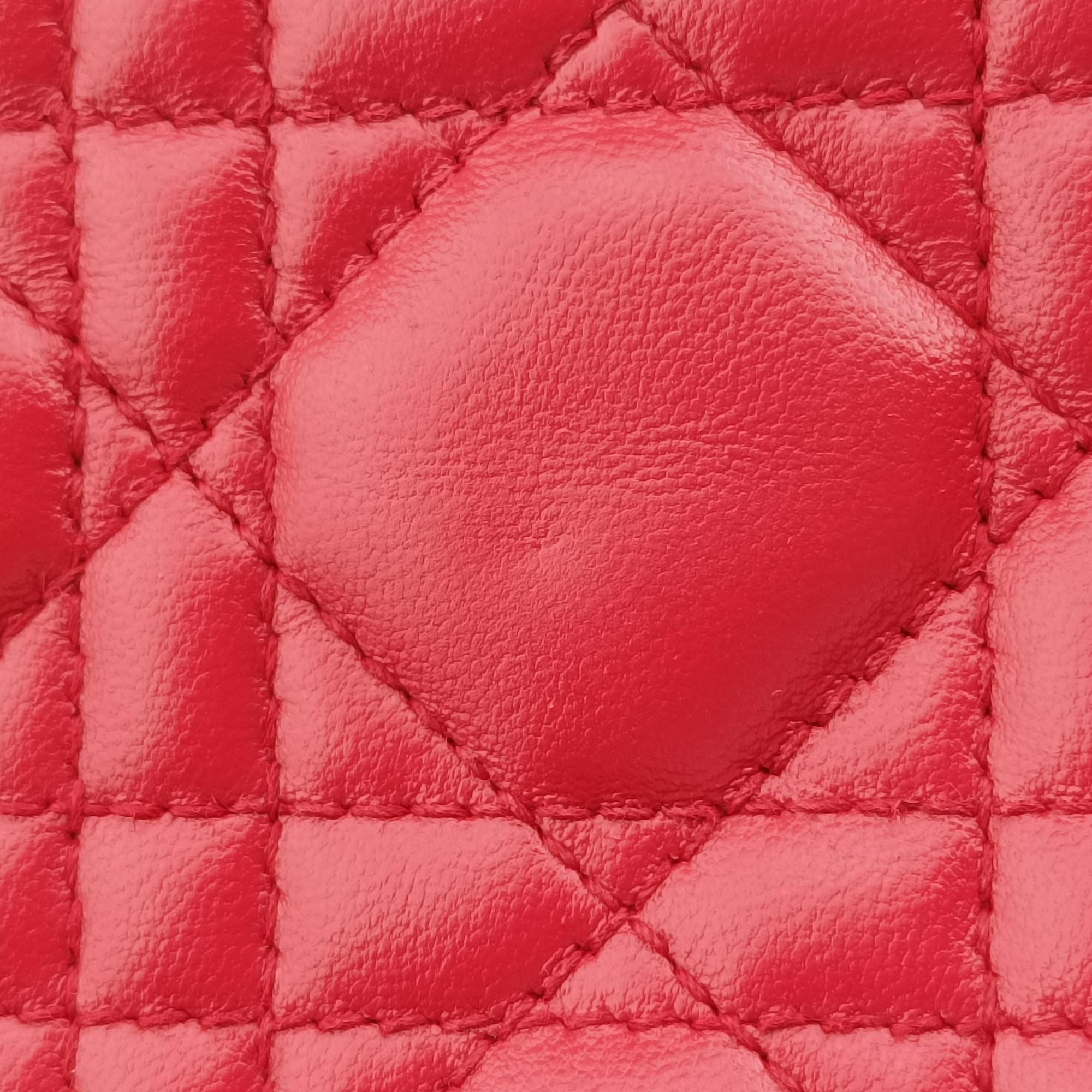 Lady Dior Red lambskin 18-MA-1103レディディオール レッド ラムスキン 18-MA-1103
