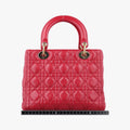Lady Dior Red lambskin 18-MA-1103レディディオール レッド ラムスキン 18-MA-1103