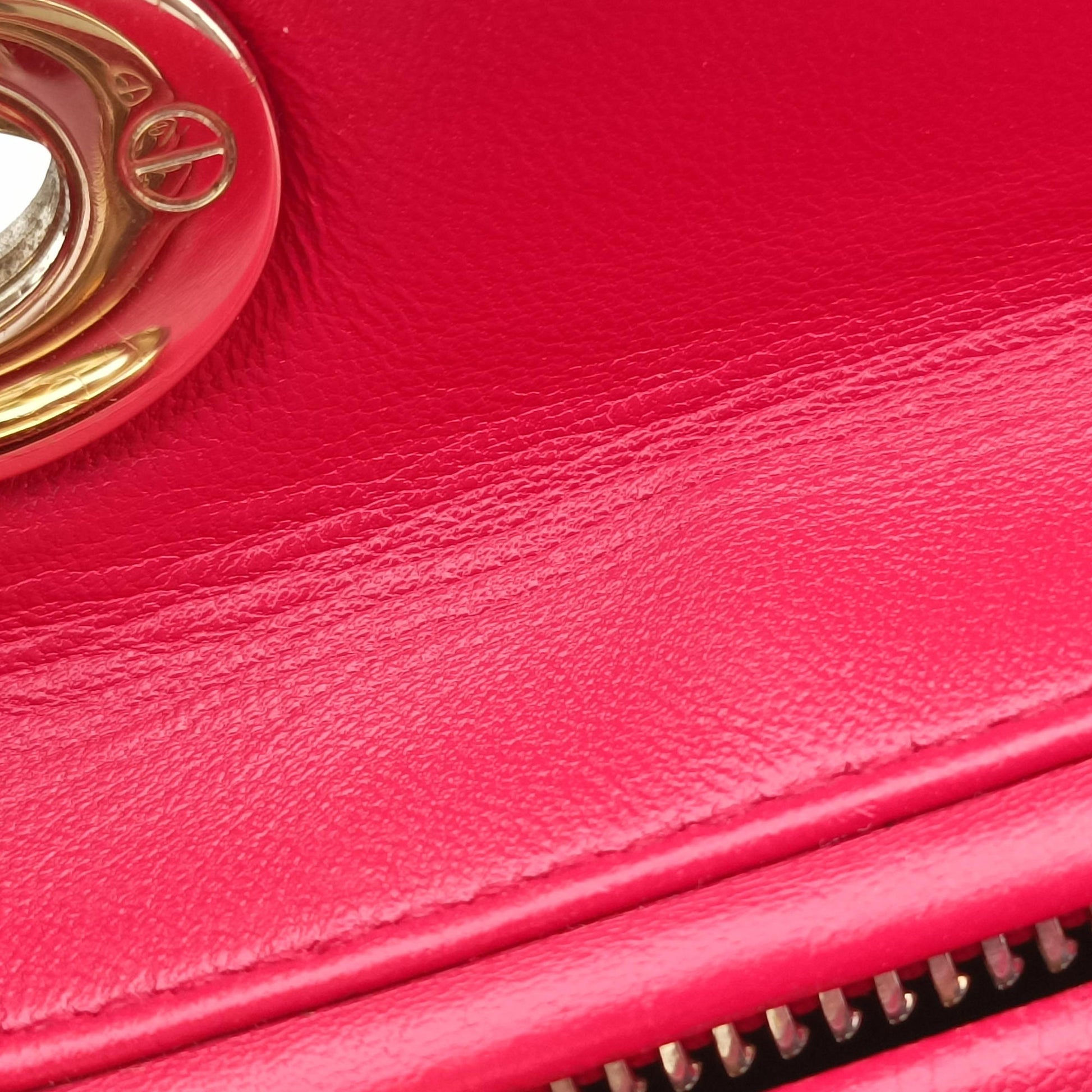 Lady Dior Red lambskin 18-MA-1103レディディオール レッド ラムスキン 18-MA-1103