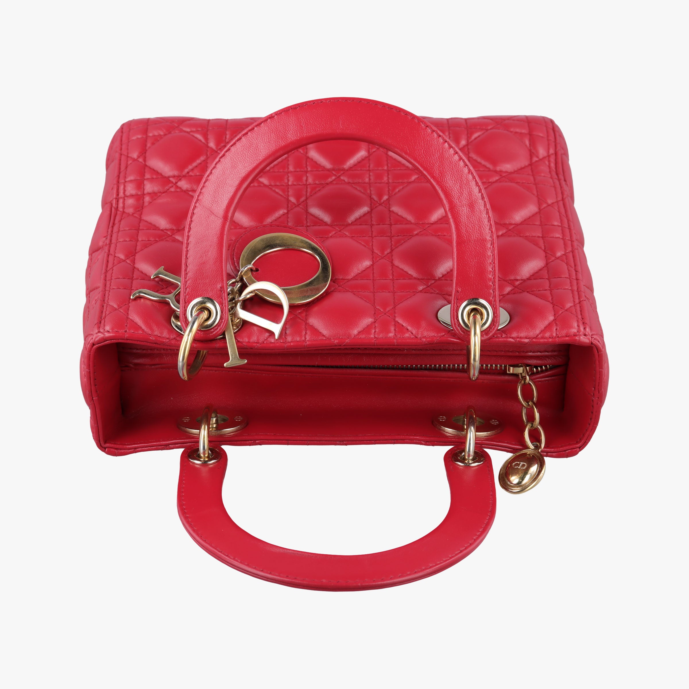 Lady Dior Red lambskin 18-MA-1103レディディオール レッド ラムスキン 18-MA-1103