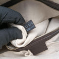 Horsebit Diamante Beige × Dark Brown Canvas×Leather 247286 B6612517ホースビット ディアマンテ ベージュ × ダークブラウン キャンバス×レザー 247286 B6612517