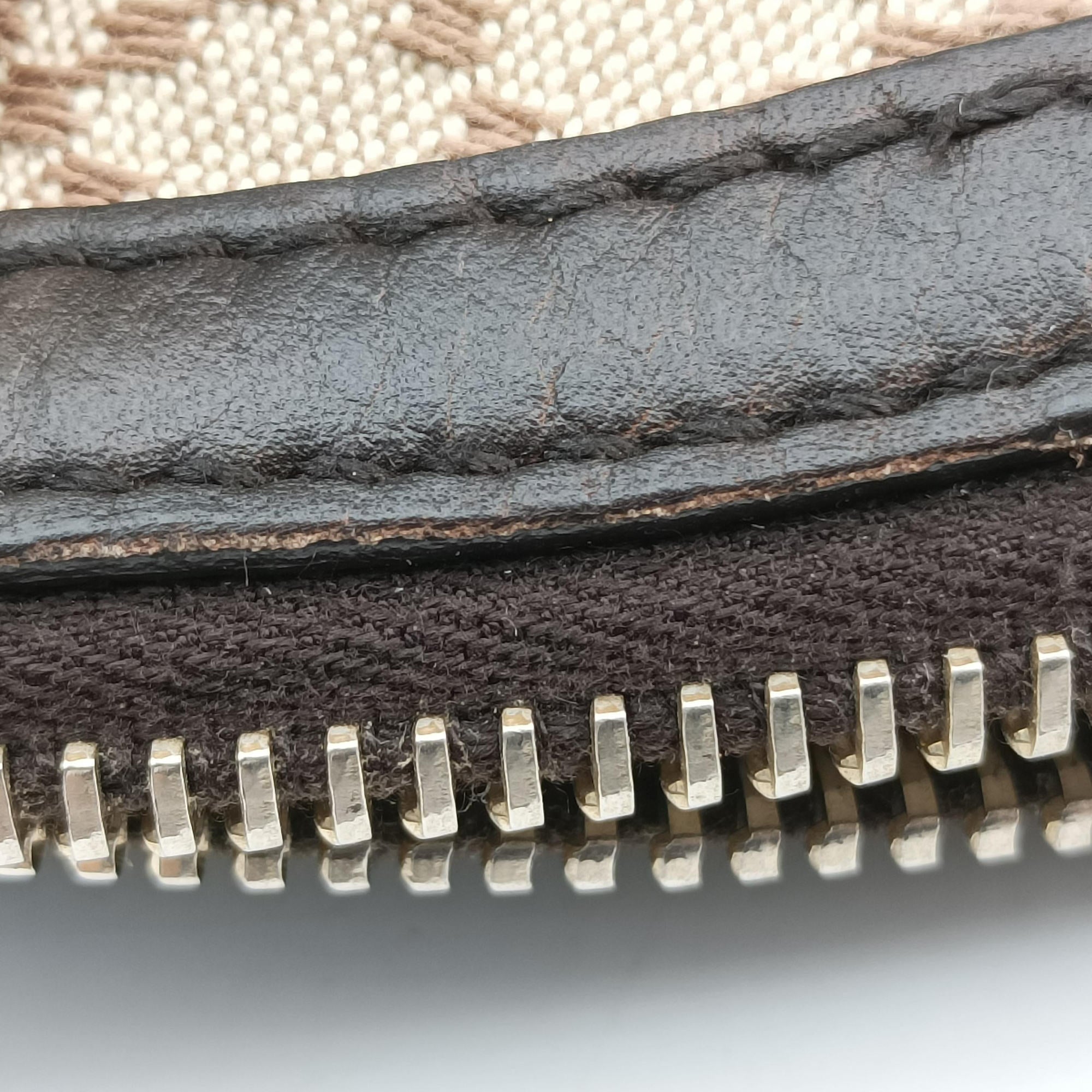 Horsebit Diamante Beige × Dark Brown Canvas×Leather 247286 B6612517ホースビット ディアマンテ ベージュ × ダークブラウン キャンバス×レザー 247286 B6612517