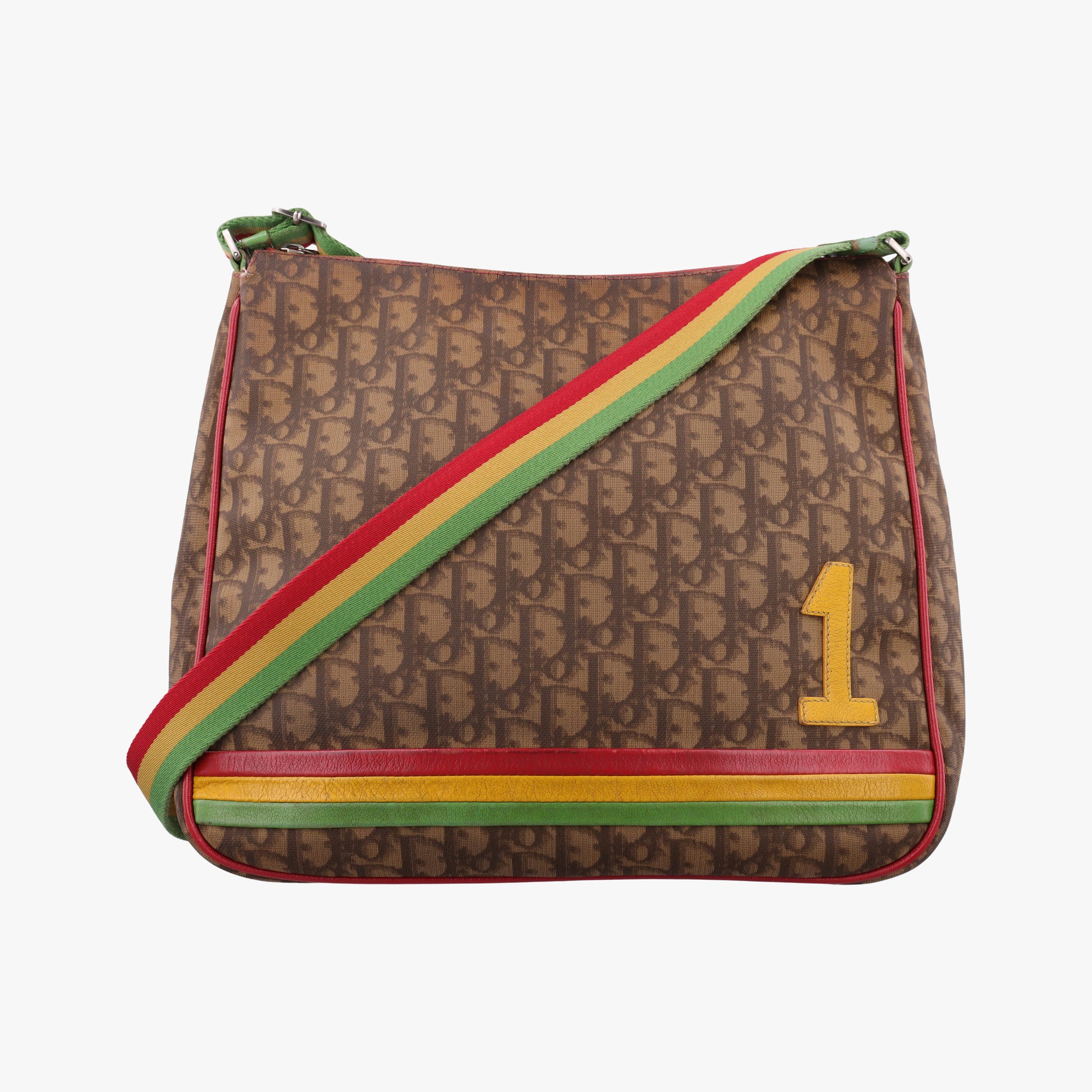 Rasta Trotter Messenger beige×Multicolour PVC coated canvas BO A 0074ラスタトロッターメッセンジャー ベージュ×マルチカラー PVCコーティングキャンバス BO A 0074