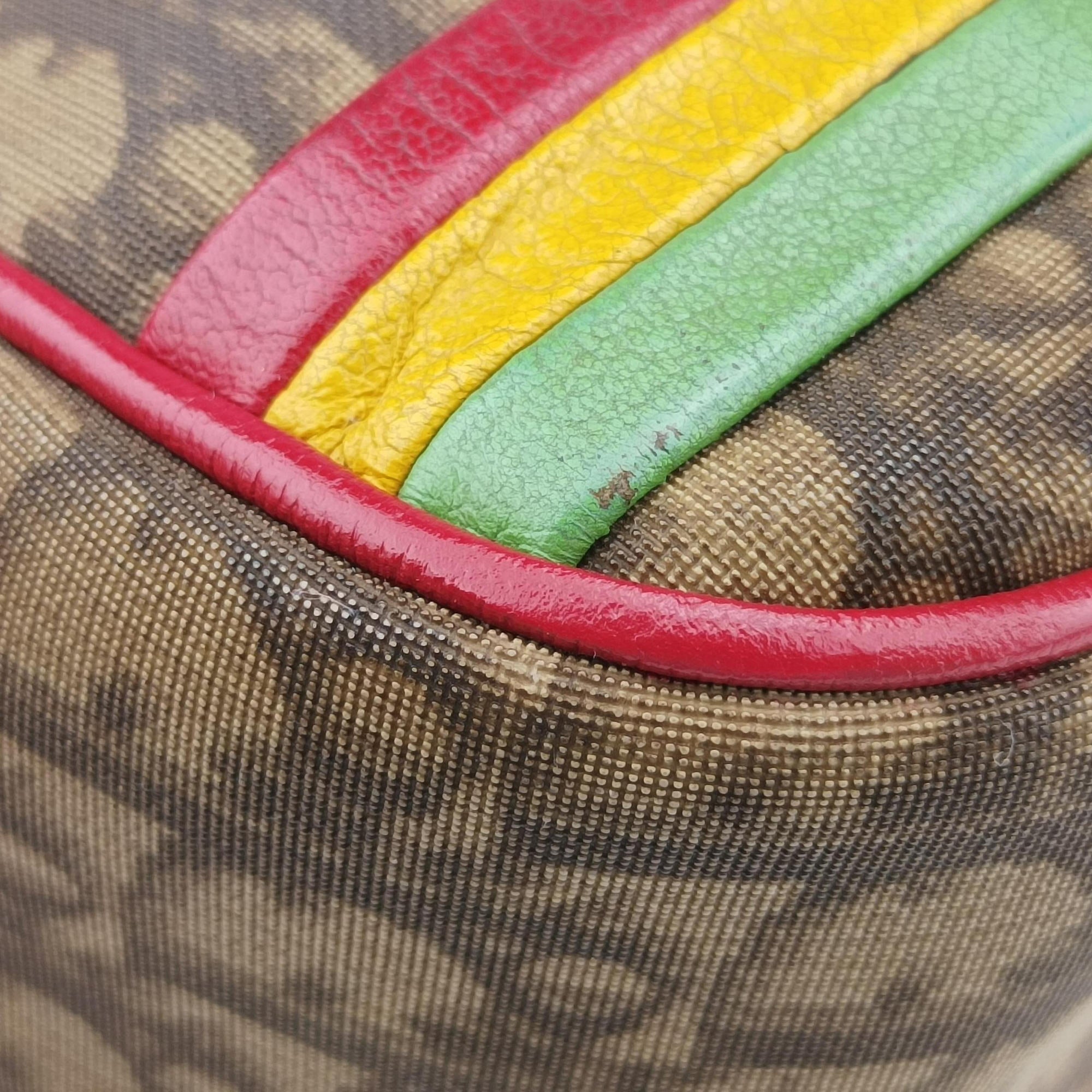 Rasta Trotter Messenger beige×Multicolour PVC coated canvas BO A 0074ラスタトロッターメッセンジャー ベージュ×マルチカラー PVCコーティングキャンバス BO A 0074