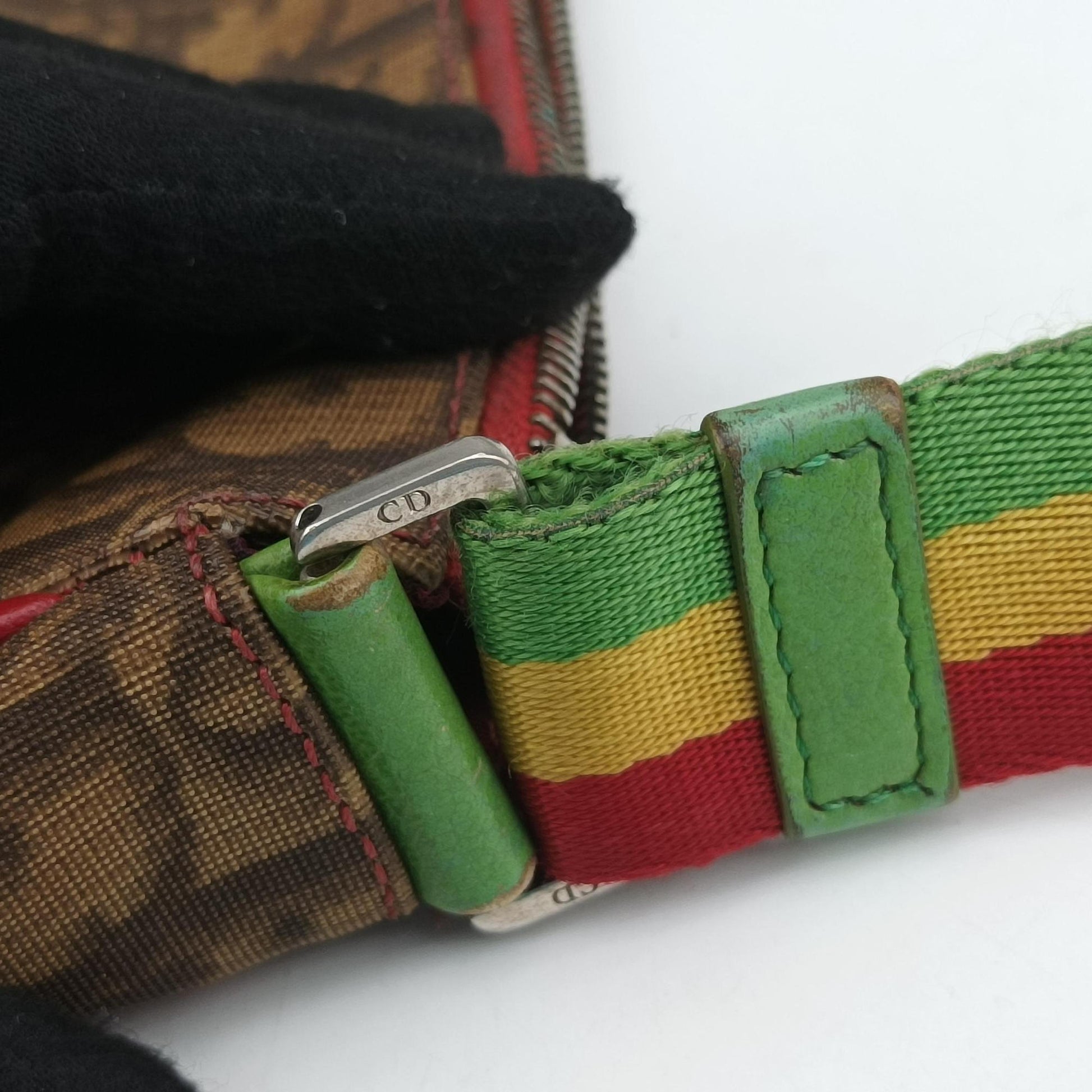 Rasta Trotter Messenger beige×Multicolour PVC coated canvas BO A 0074ラスタトロッターメッセンジャー ベージュ×マルチカラー PVCコーティングキャンバス BO A 0074