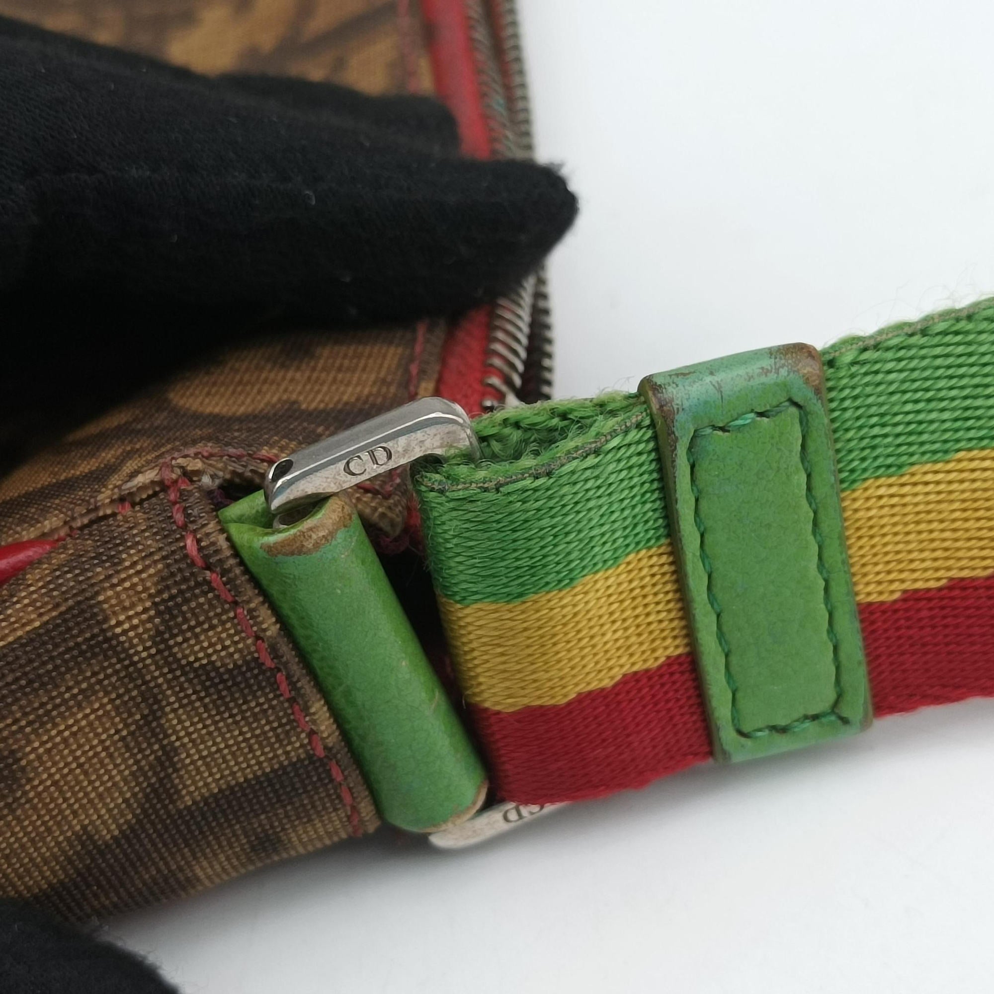 Rasta Trotter Messenger beige×Multicolour PVC coated canvas BO A 0074ラスタトロッターメッセンジャー ベージュ×マルチカラー PVCコーティングキャンバス BO A 0074