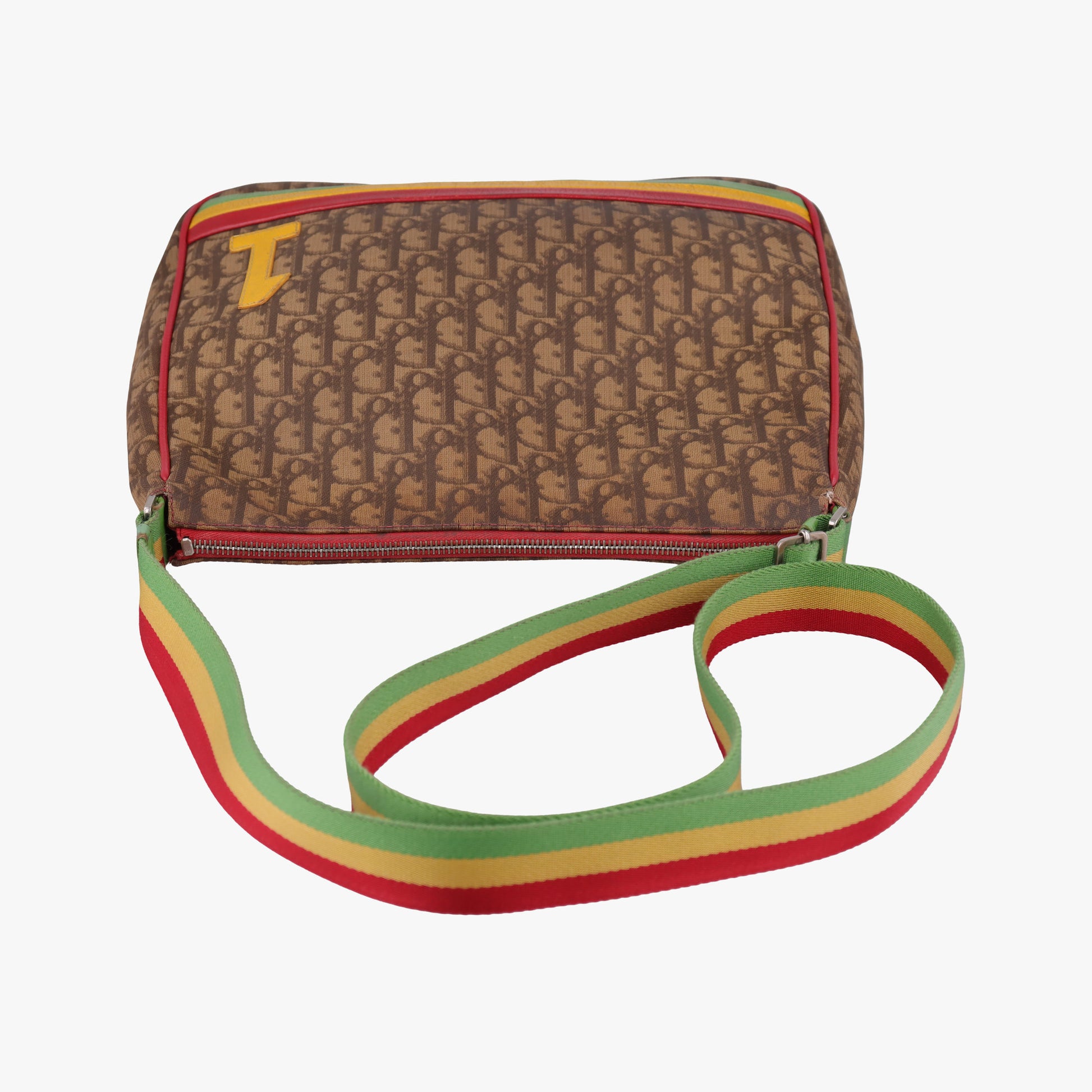Rasta Trotter Messenger beige×Multicolour PVC coated canvas BO A 0074ラスタトロッターメッセンジャー ベージュ×マルチカラー PVCコーティングキャンバス BO A 0074