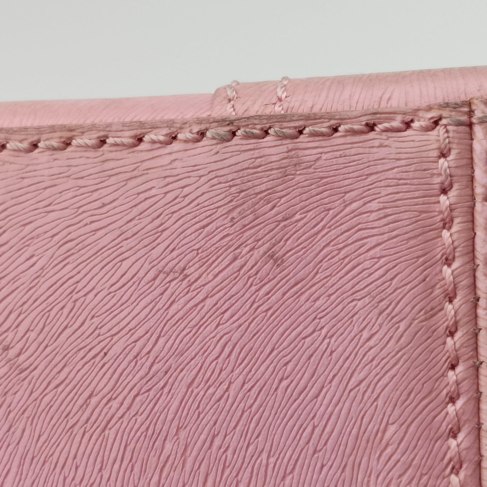 Logo flap bag Pink Leather 8BN116 2370-BN116-KUF-048ロゴ フラップバッグ ピンク レザー 8BN116 2370-BN116-KUF-048