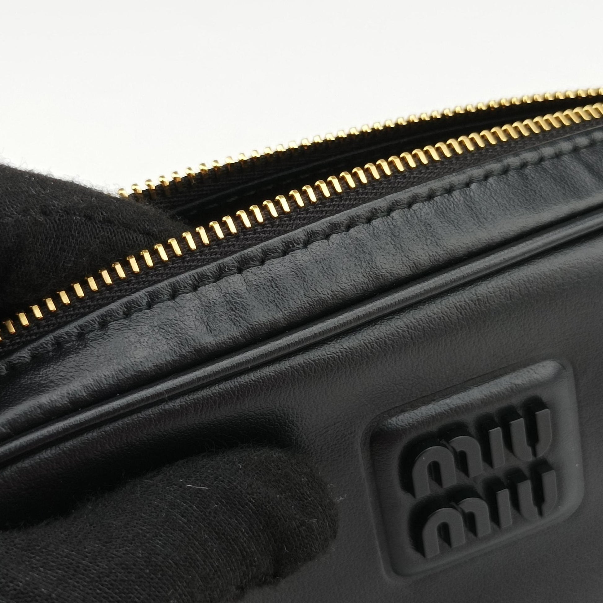 Logo belt Black leather DNP104ロゴベルト ブラック レザー DNP104