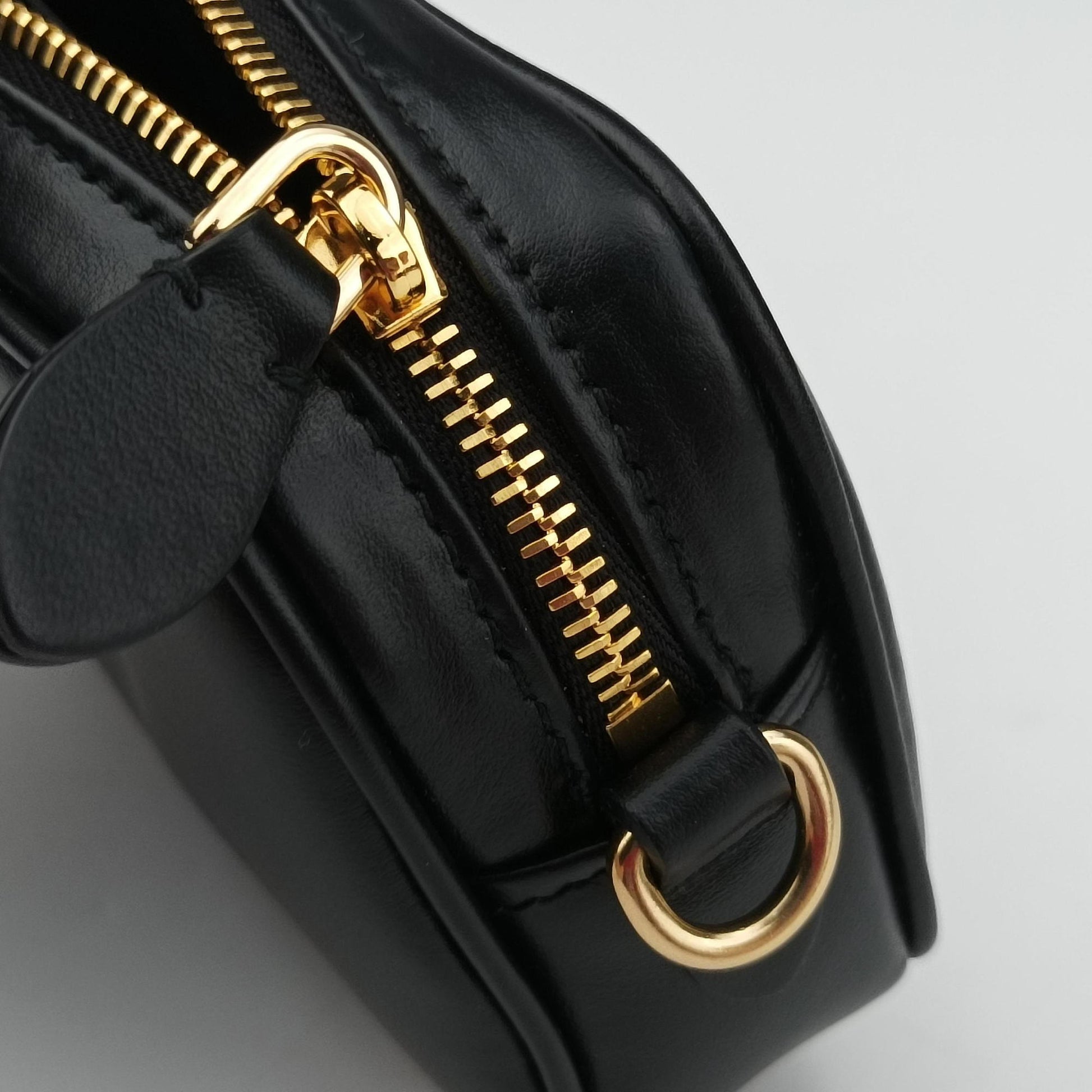 Logo belt Black leather DNP104ロゴベルト ブラック レザー DNP104