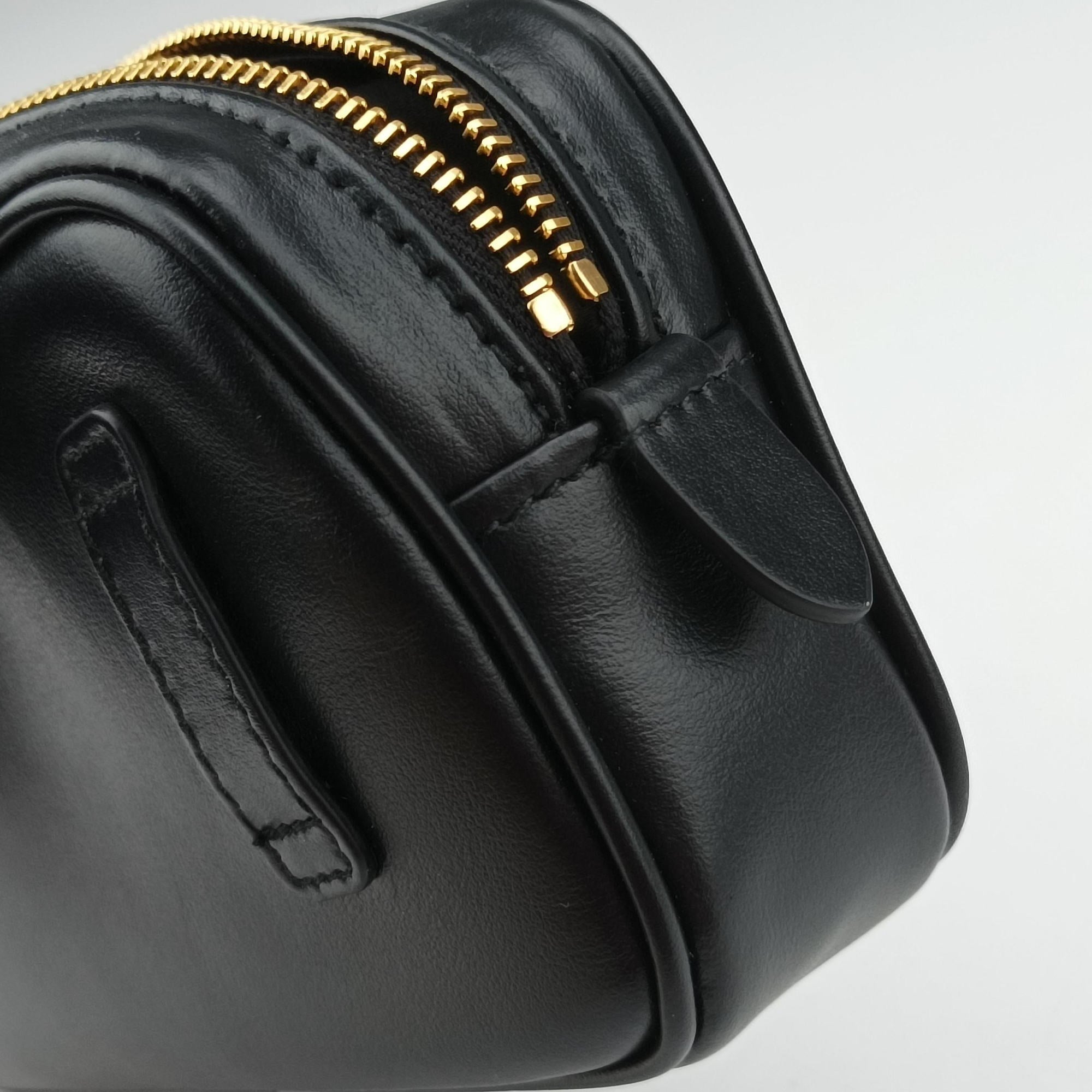 Logo belt Black leather DNP104ロゴベルト ブラック レザー DNP104