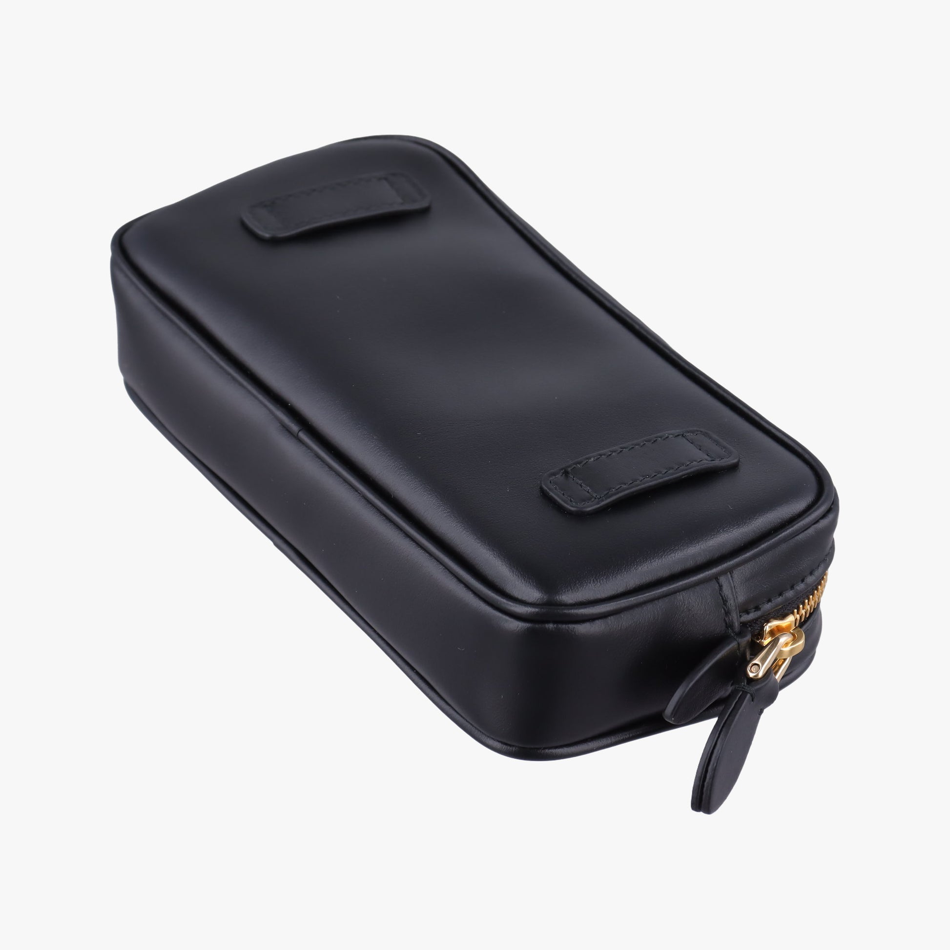 Logo belt Black leather DNP104ロゴベルト ブラック レザー DNP104