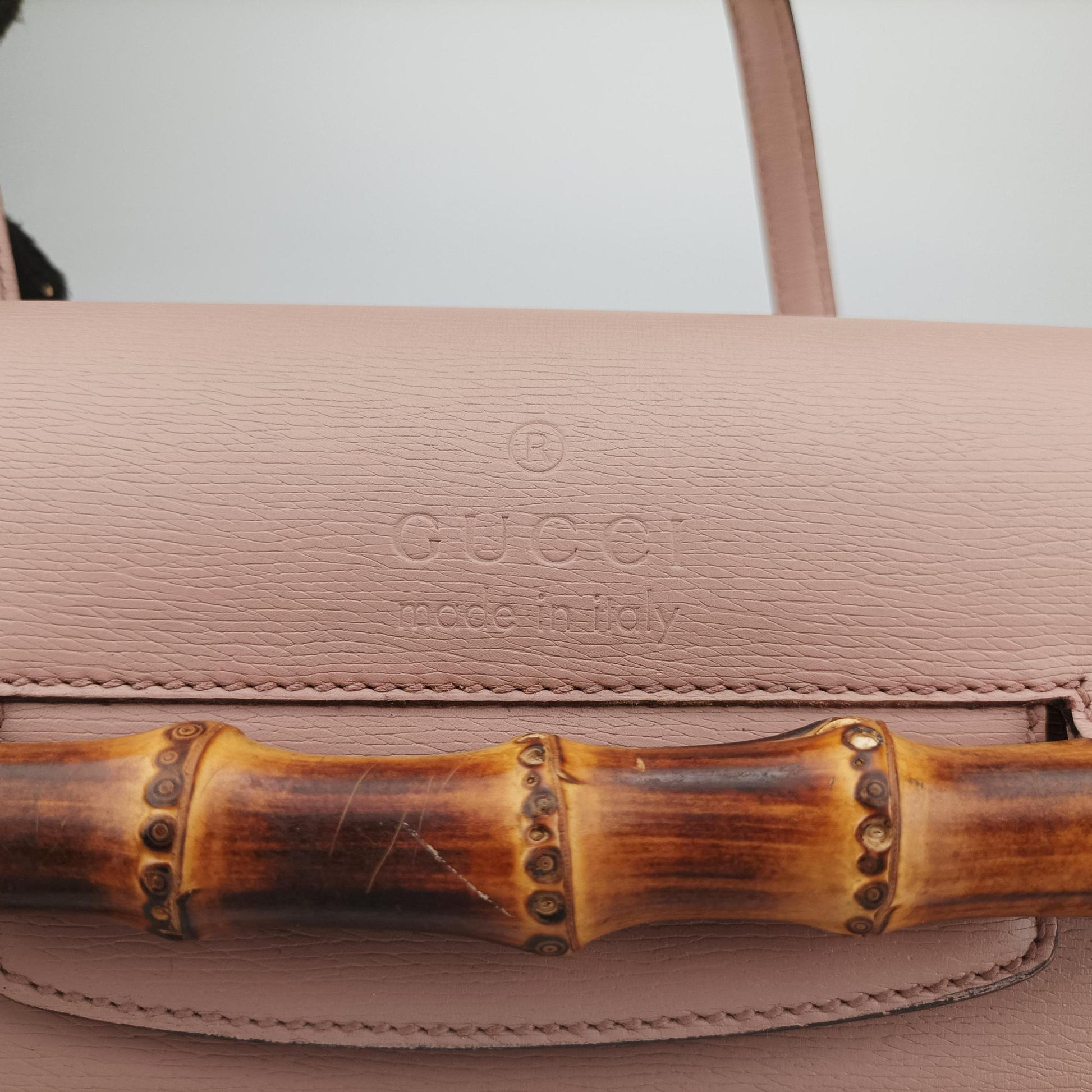 Bamboo Bullet Pink Leather 338989 E015188219バンブーバレット ピンク レザー 338989 E015188219