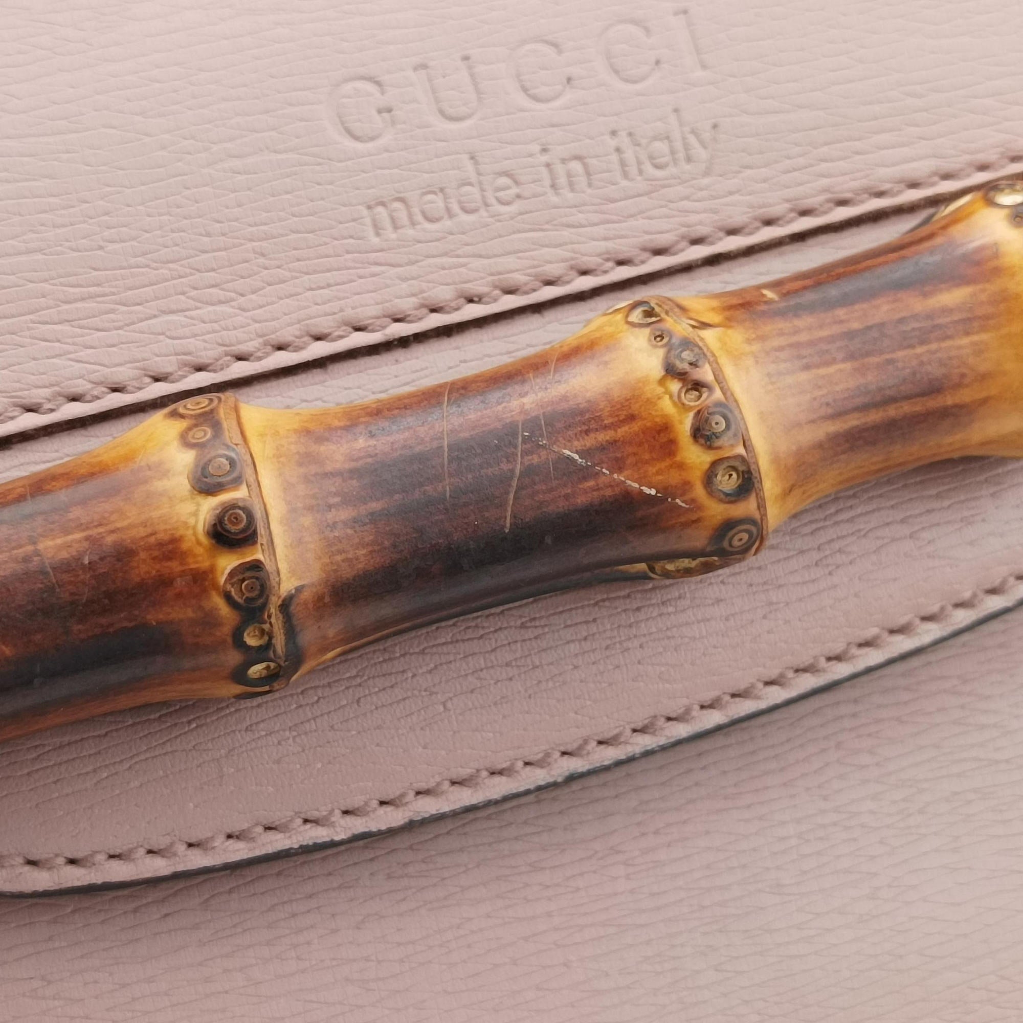 Bamboo Bullet Pink Leather 338989 E015188219バンブーバレット ピンク レザー 338989 E015188219