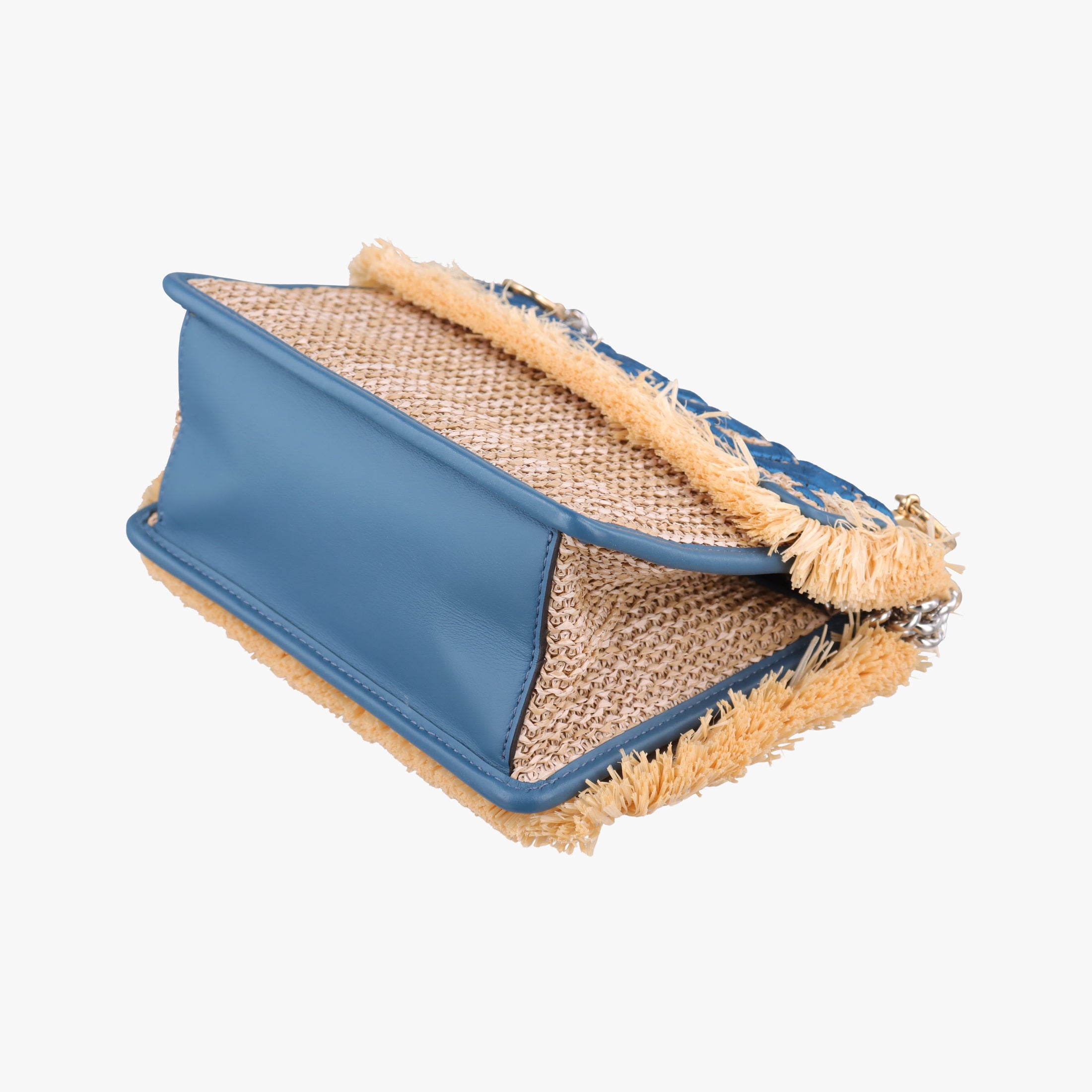 KAN I F Blue straw×fabric 8BT286 8BT286-A23Q 188-10429キャナイエフ ブルー ストロー×ファブリック 8BT286 8BT286-A23Q 188-10429