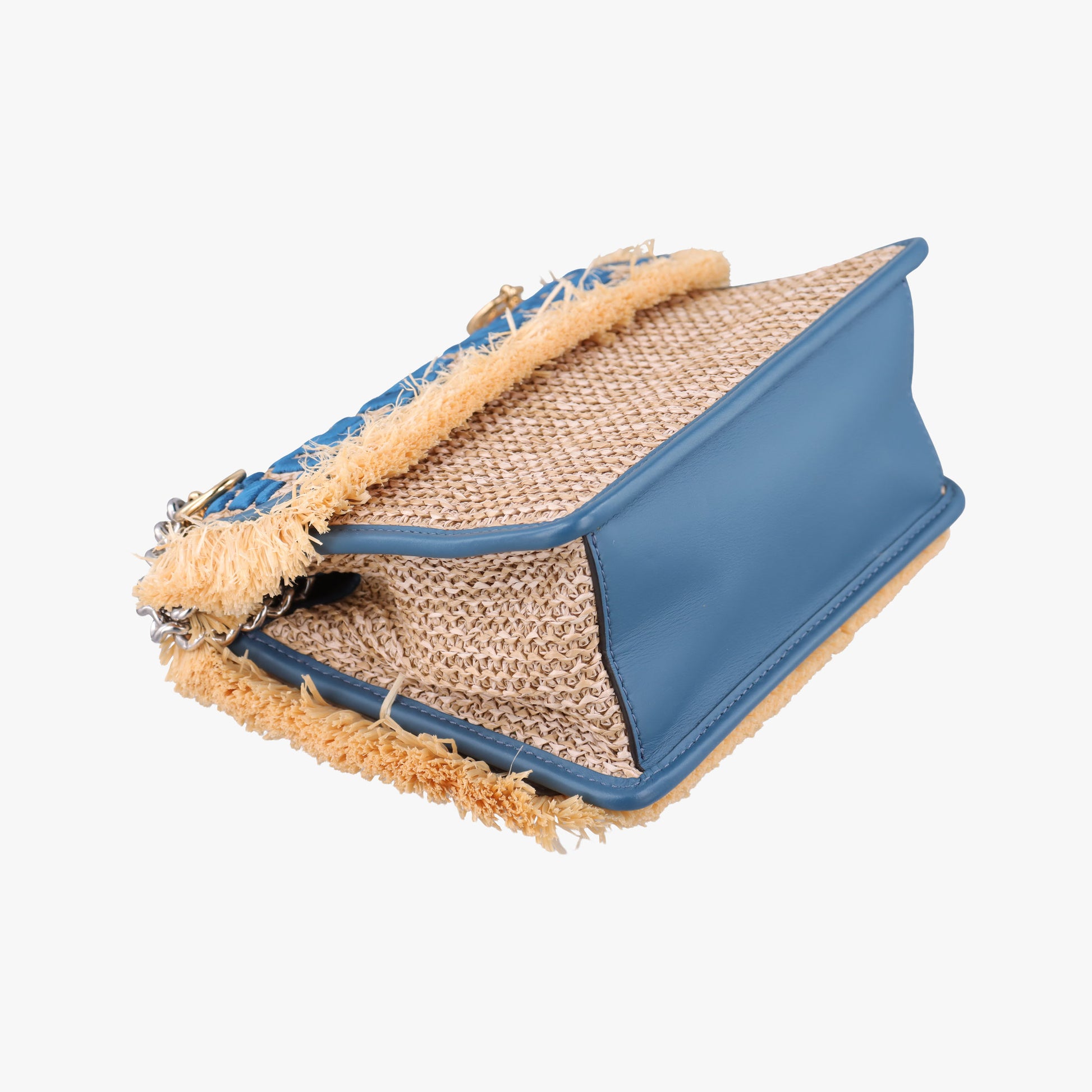 KAN I F Blue straw×fabric 8BT286 8BT286-A23Q 188-10429キャナイエフ ブルー ストロー×ファブリック 8BT286 8BT286-A23Q 188-10429