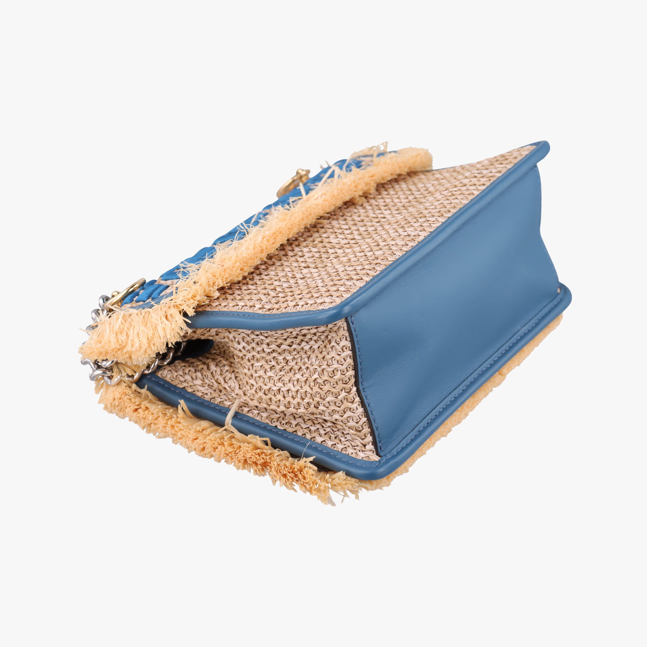 KAN I F Blue straw×fabric 8BT286 8BT286-A23Q 188-10429キャナイエフ ブルー ストロー×ファブリック 8BT286 8BT286-A23Q 188-10429