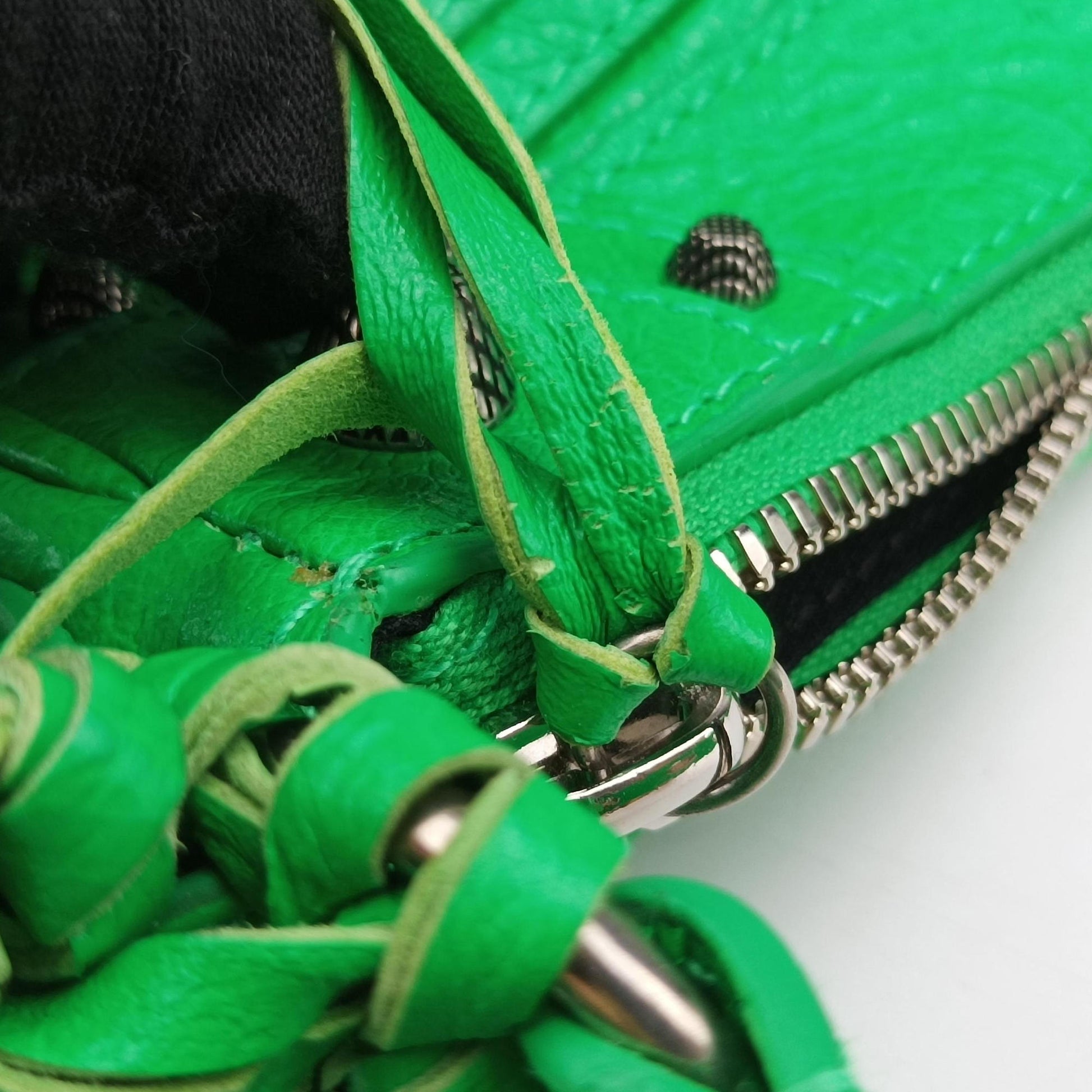Le Cagole Green lambskin 671309.3809.R.535269ルカゴール グリーン ラムスキン 671309.3809.R.535269