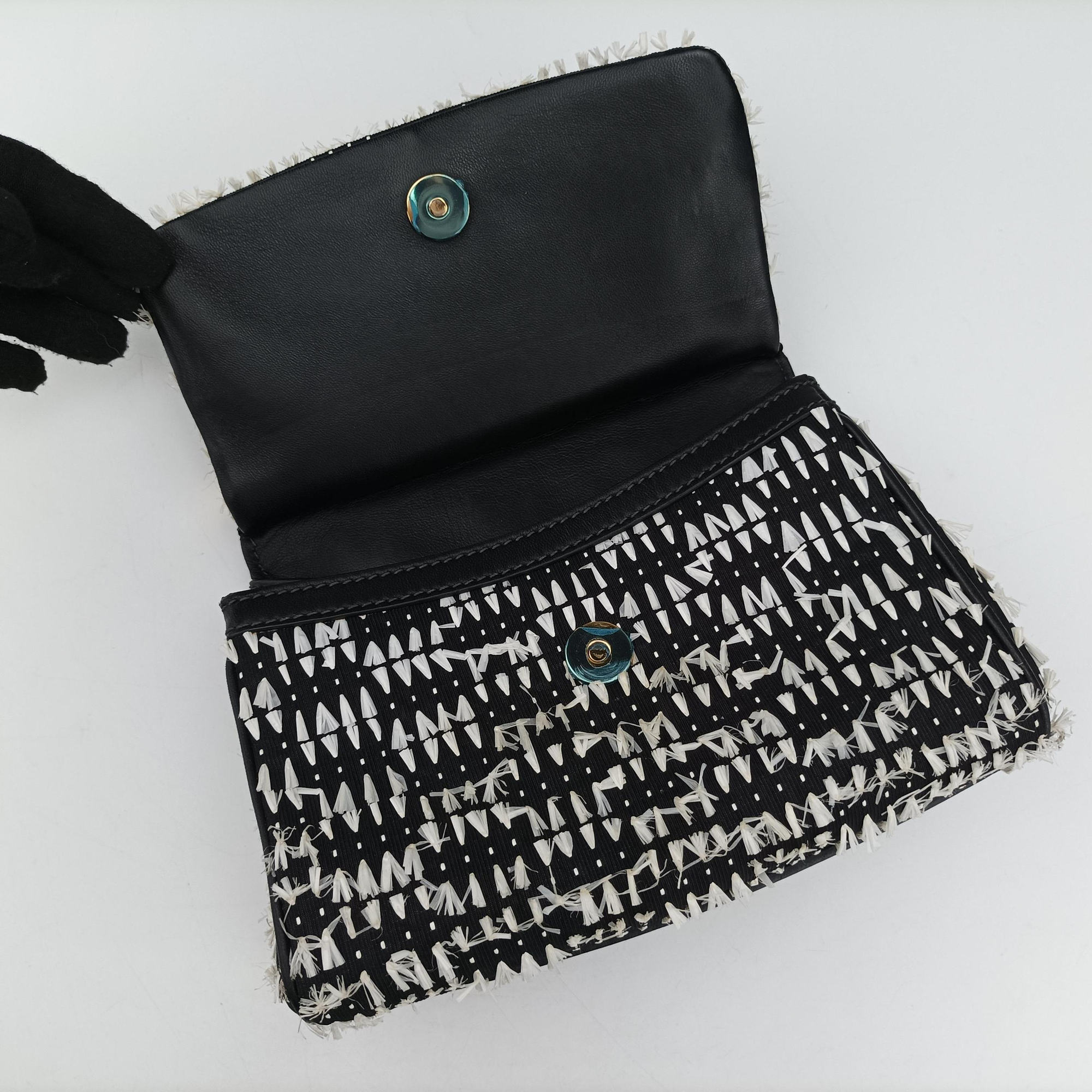 SICILY Black×white Canvas × Leather シシリー ブラック×ホワイト キャンバス × レザー 