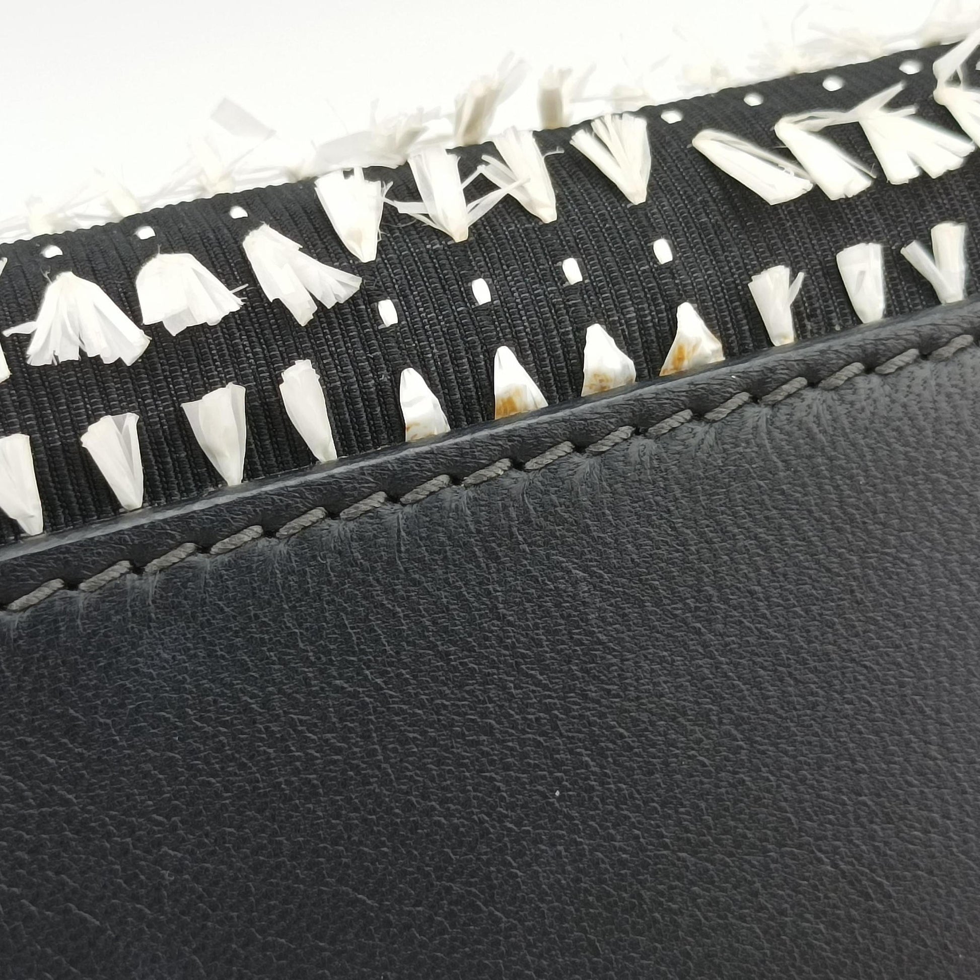 SICILY Black×white Canvas × Leather シシリー ブラック×ホワイト キャンバス × レザー 