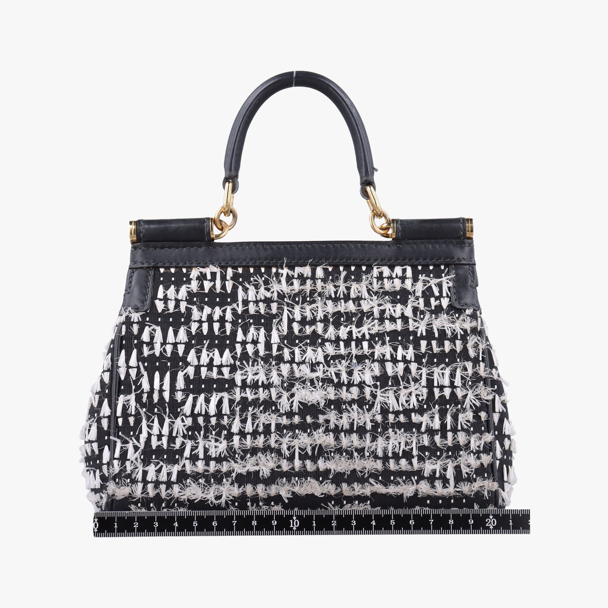 SICILY Black×white Canvas × Leather シシリー ブラック×ホワイト キャンバス × レザー 