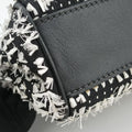 SICILY Black×white Canvas × Leather シシリー ブラック×ホワイト キャンバス × レザー 