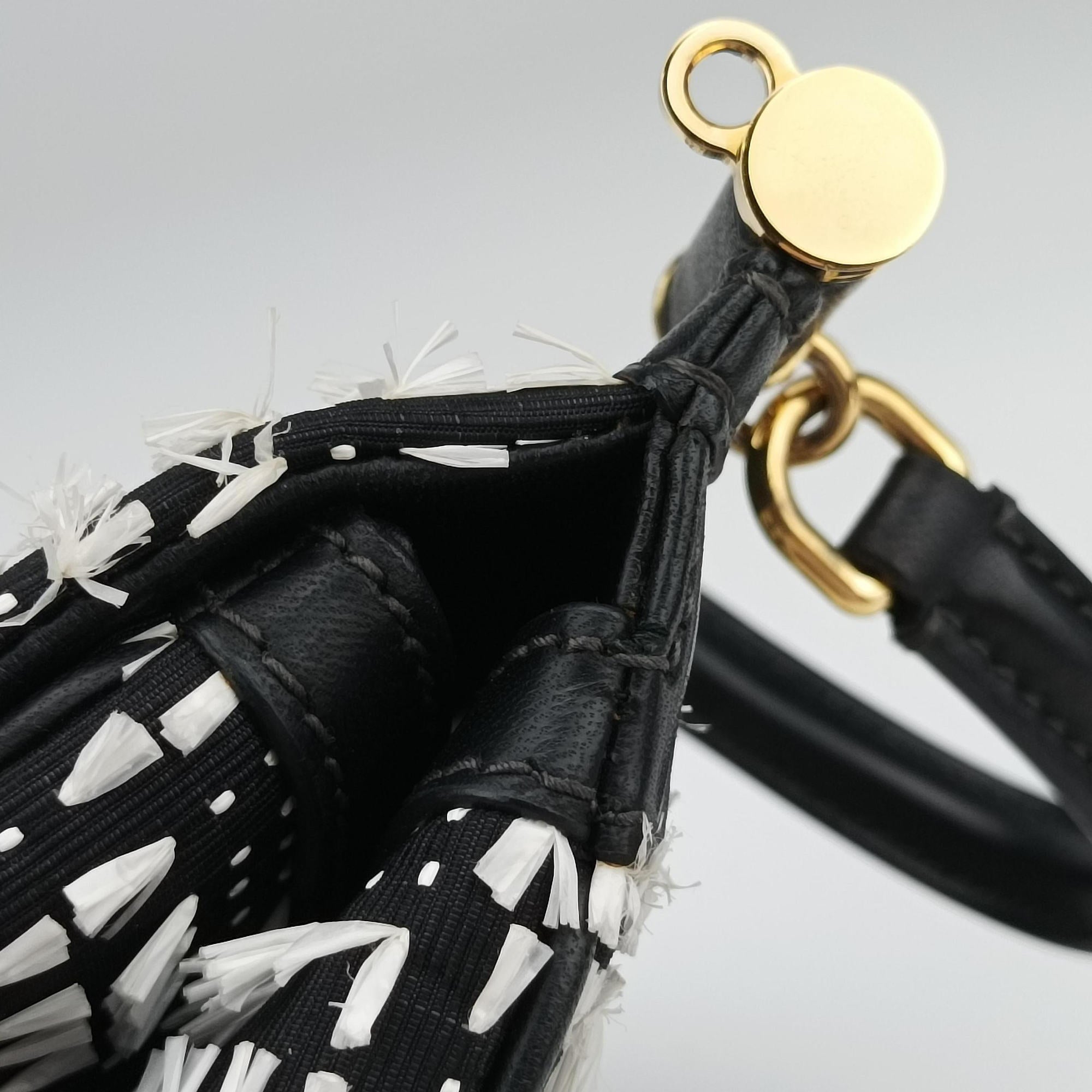 SICILY Black×white Canvas × Leather シシリー ブラック×ホワイト キャンバス × レザー 