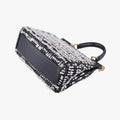 SICILY Black×white Canvas × Leather シシリー ブラック×ホワイト キャンバス × レザー 