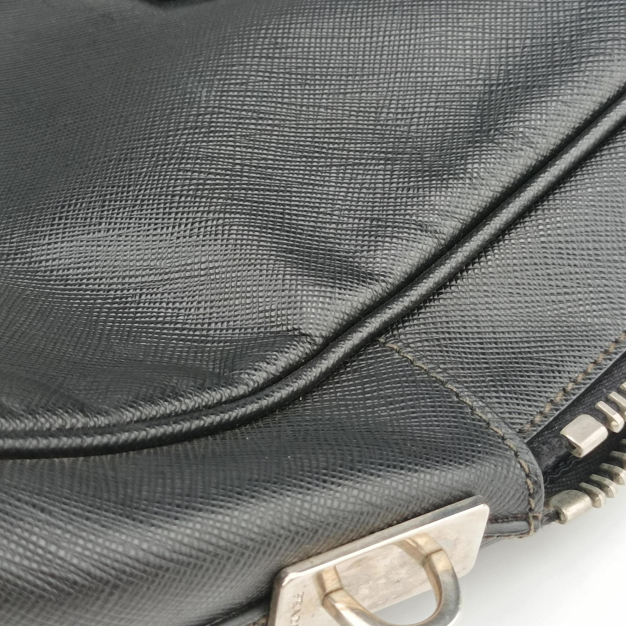 business bag briefcase Black SAFFIANO Leather 2VE363 208ビジネスバッグ ブリーフケース ブラック サフィアーノレザー 2VE363 208
