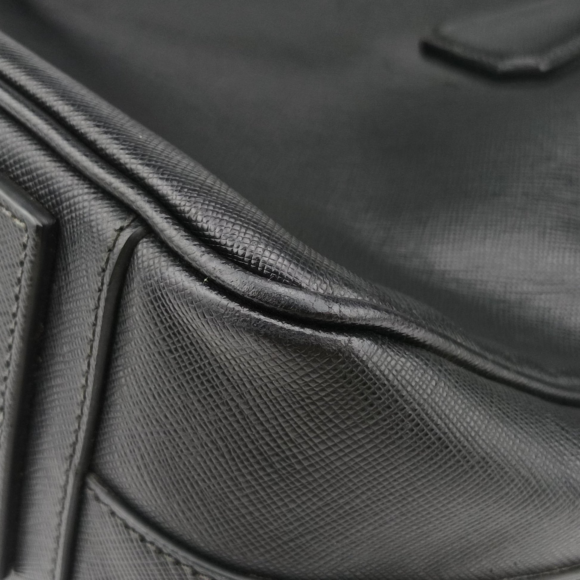 business bag briefcase Black SAFFIANO Leather 2VE363 208ビジネスバッグ ブリーフケース ブラック サフィアーノレザー 2VE363 208