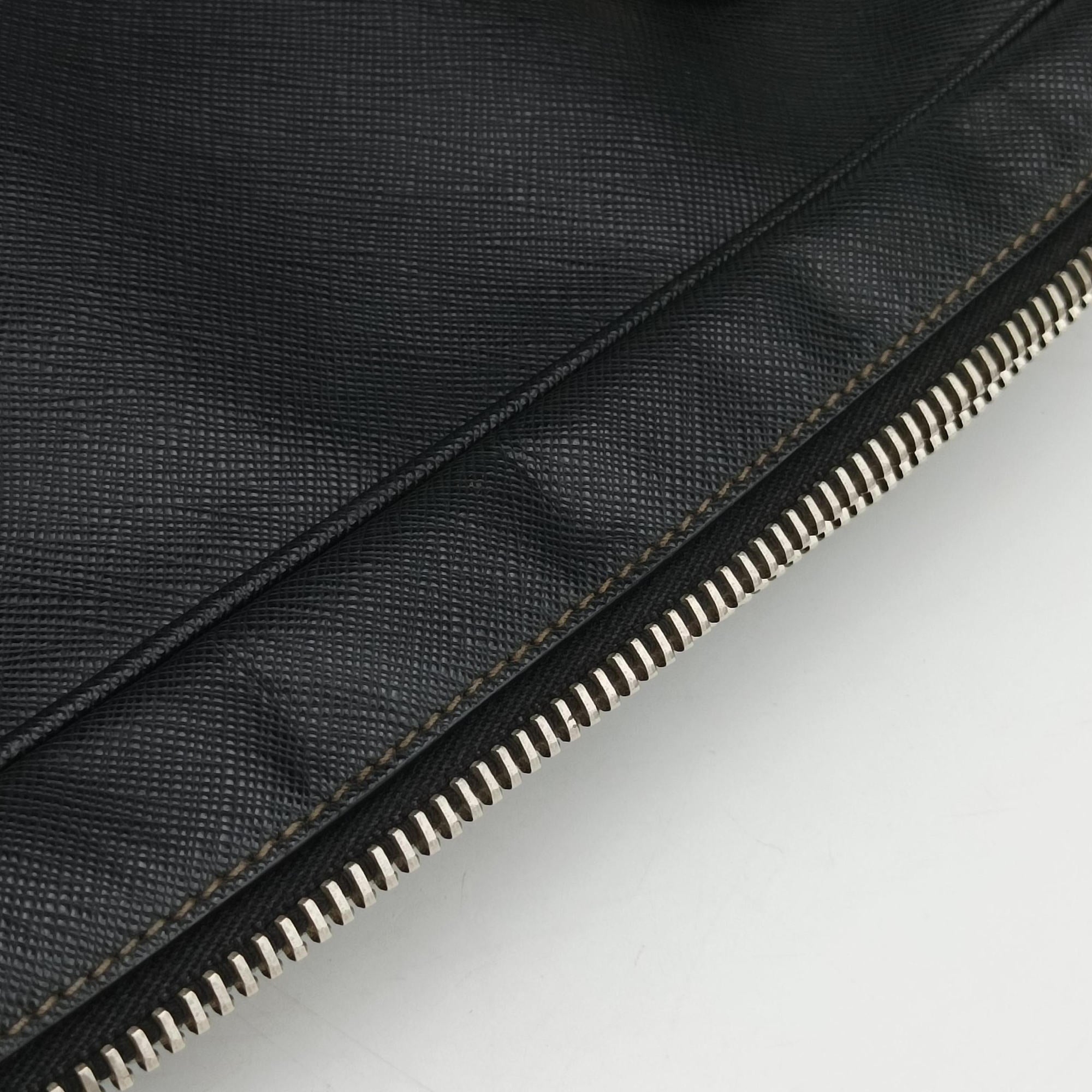 business bag briefcase Black SAFFIANO Leather 2VE363 208ビジネスバッグ ブリーフケース ブラック サフィアーノレザー 2VE363 208