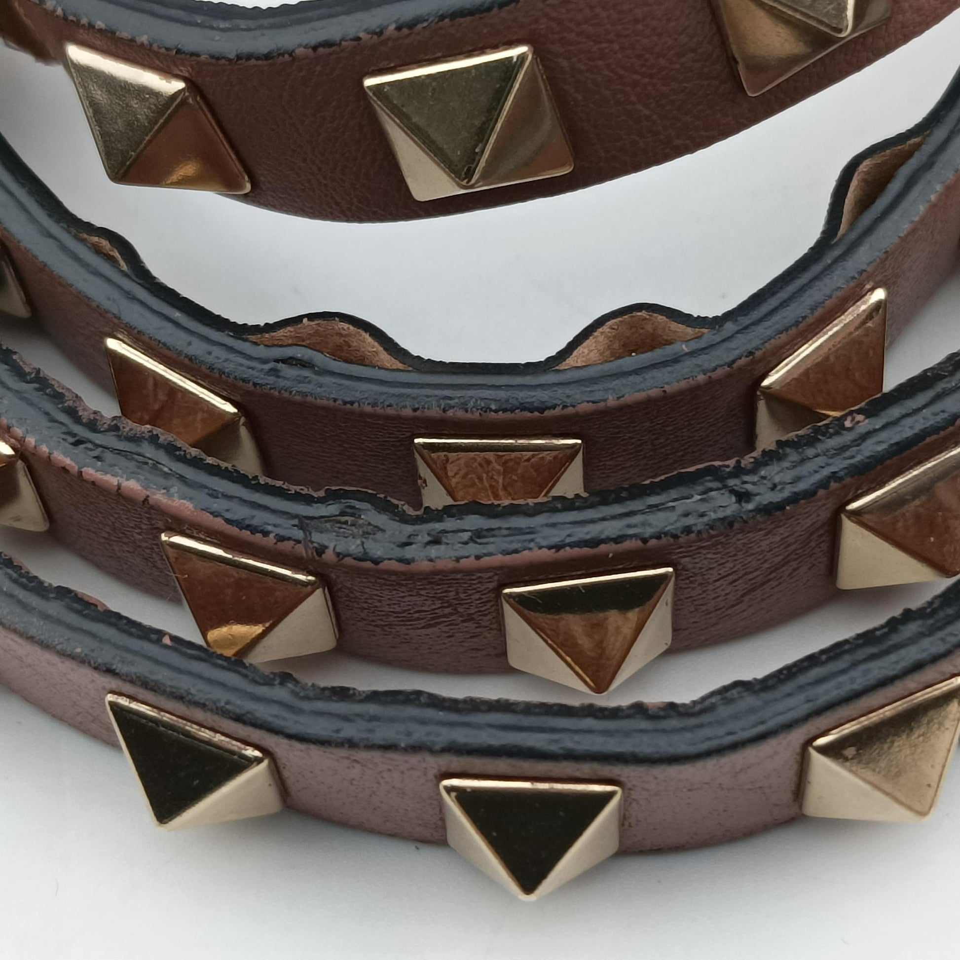 Rockstud PinkBrown Leather BL-H037BOL1ロックスタッズ ピンクブラウン レザー BL-H037BOL1