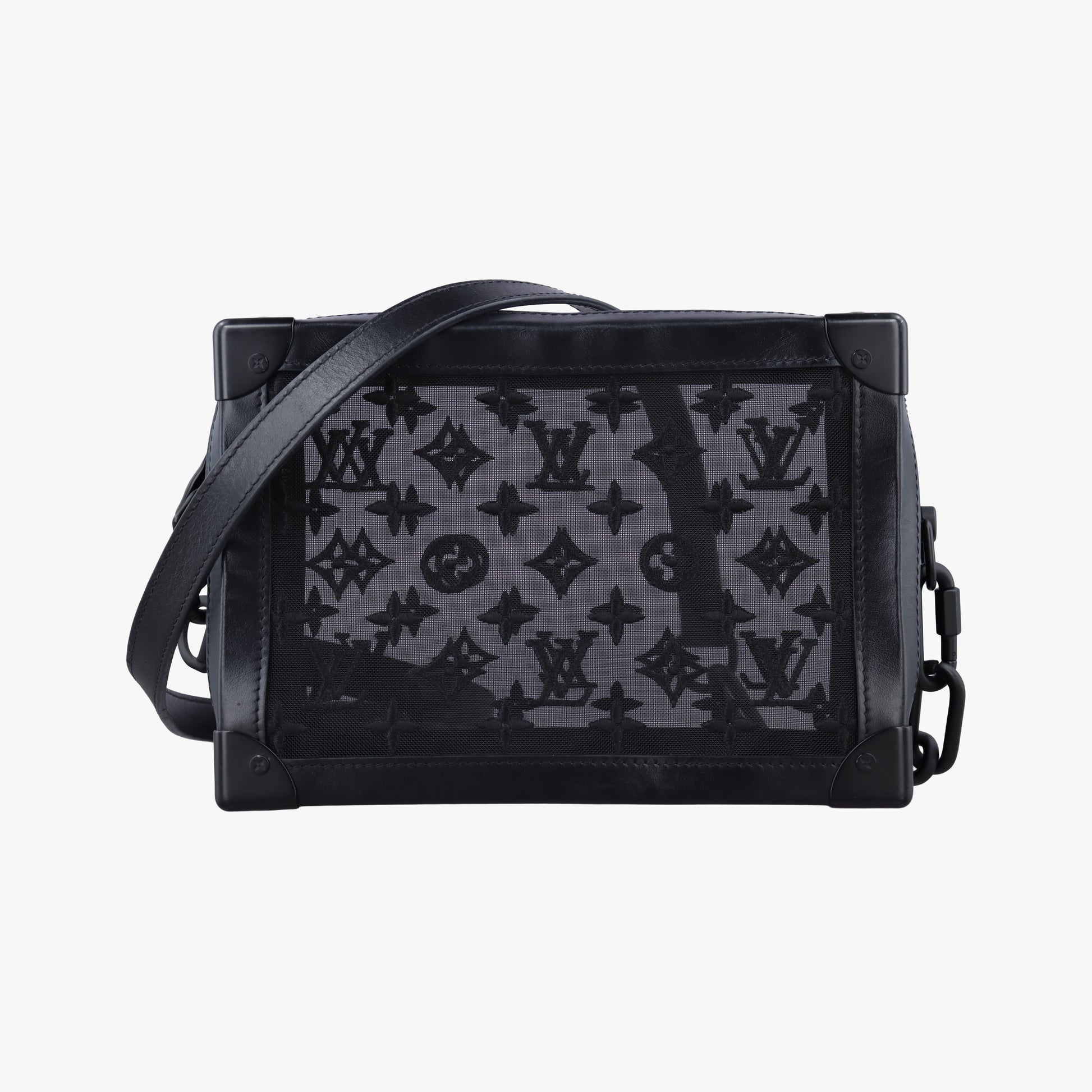 SOFT TRUNK Noir MONOGRAM MESH×calf leather M53964 DU3159 IC Chipソフトトランク ノワール モノグラムメッシュ×カーフレザー M53964 DU3159 ICチップ