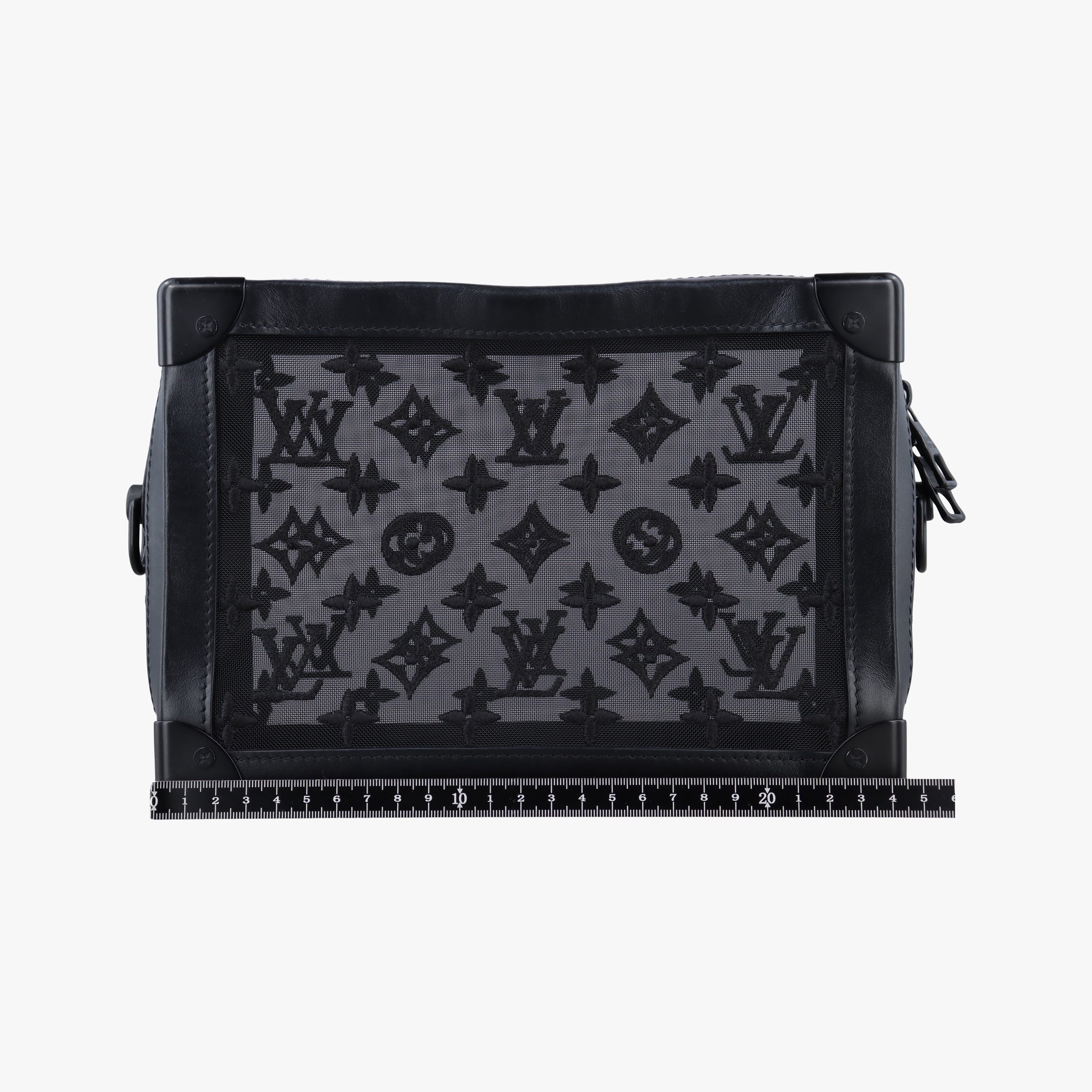 SOFT TRUNK Noir MONOGRAM MESH×calf leather M53964 DU3159 IC Chipソフトトランク ノワール モノグラムメッシュ×カーフレザー M53964 DU3159 ICチップ