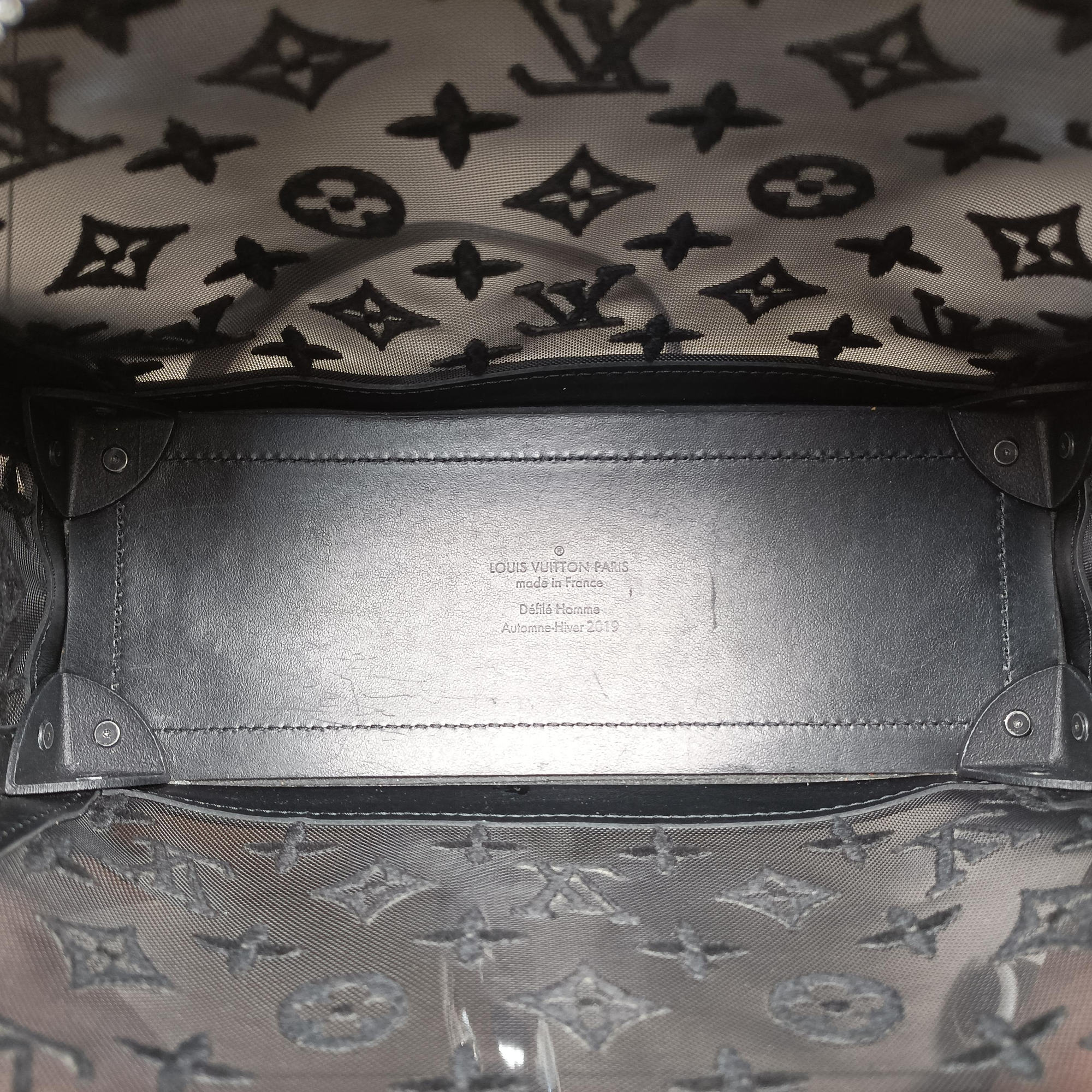 SOFT TRUNK Noir MONOGRAM MESH×calf leather M53964 DU3159 IC Chipソフトトランク ノワール モノグラムメッシュ×カーフレザー M53964 DU3159 ICチップ