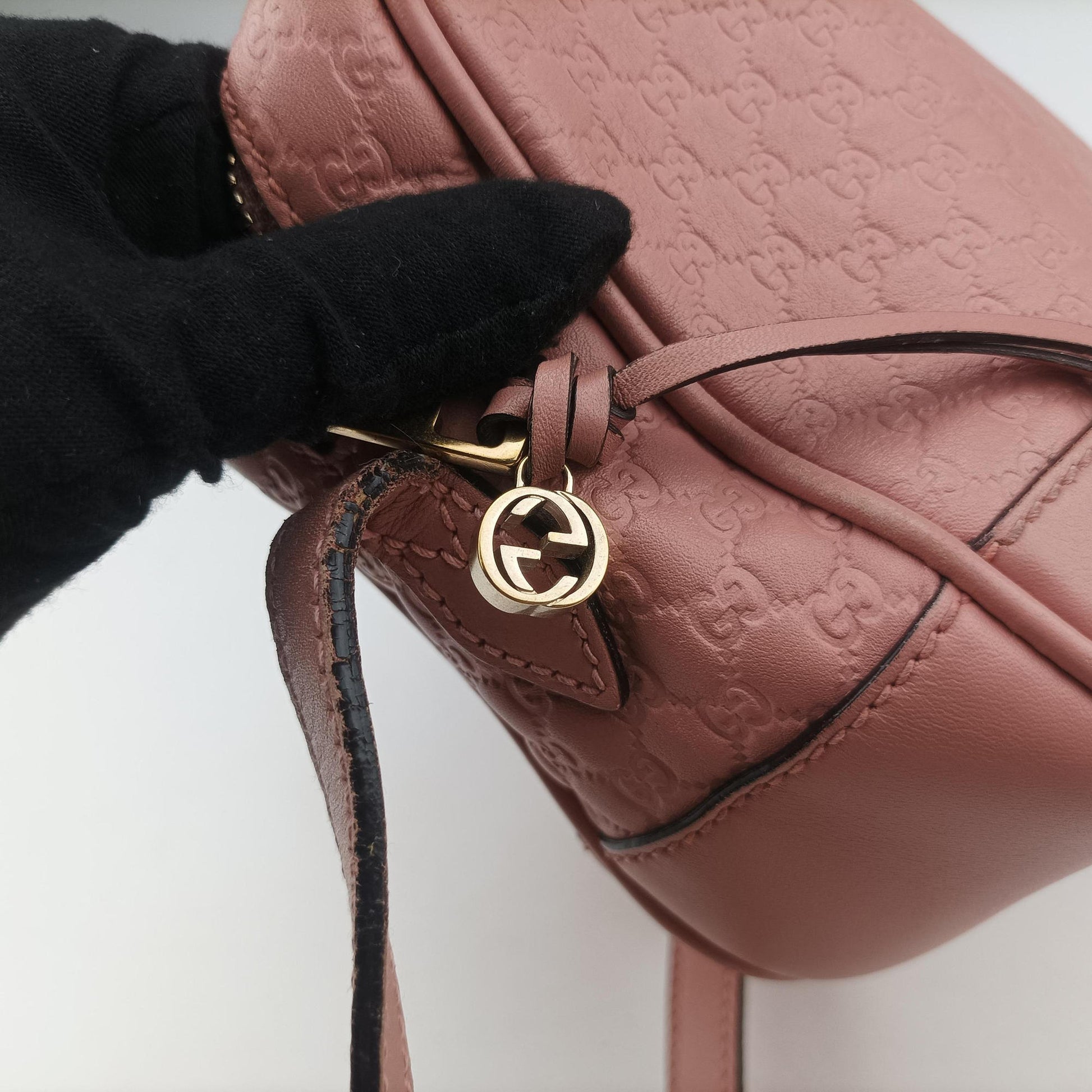 Bree Microguccissima Pink Leather 449413 H021327042ブリー マイクログッチシマ ピンク レザー 449413 H021327042