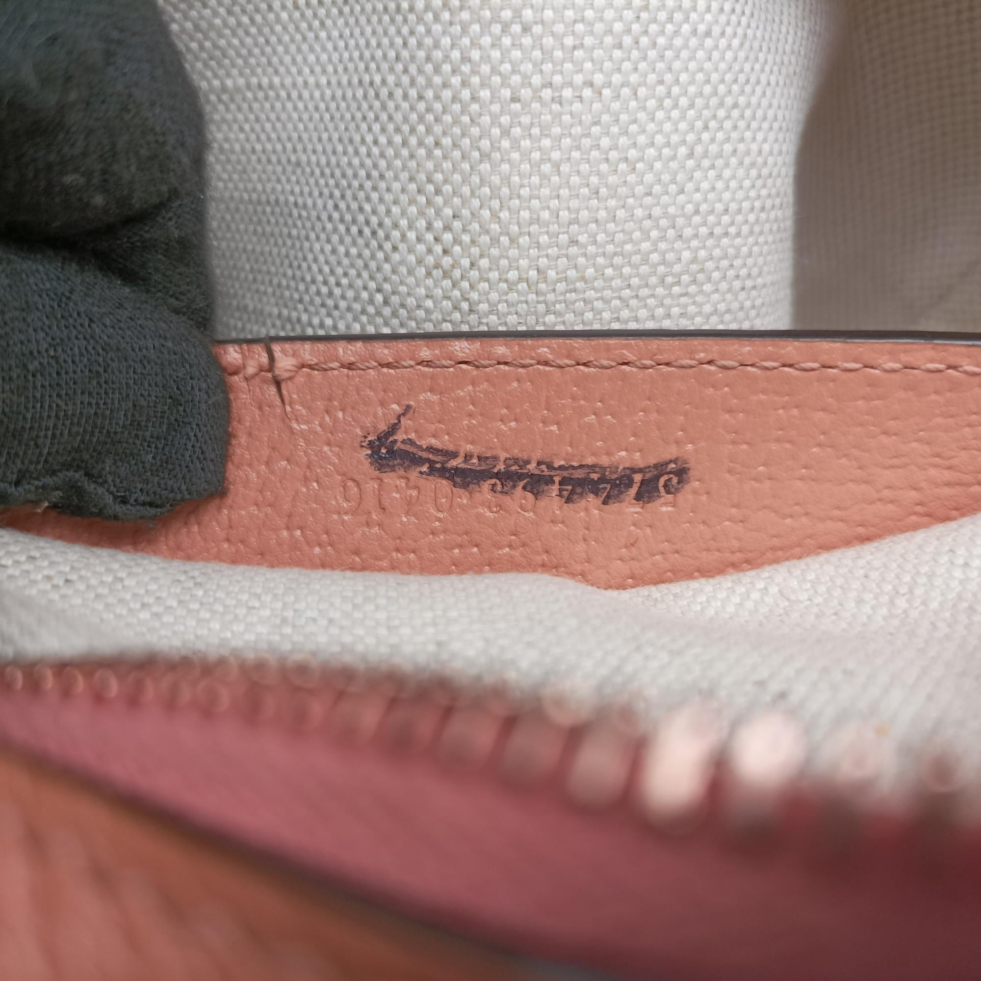 OPHIDIA Pink canvas×leather 574493 オフィディア ピンク キャンバス×レザー 574493 