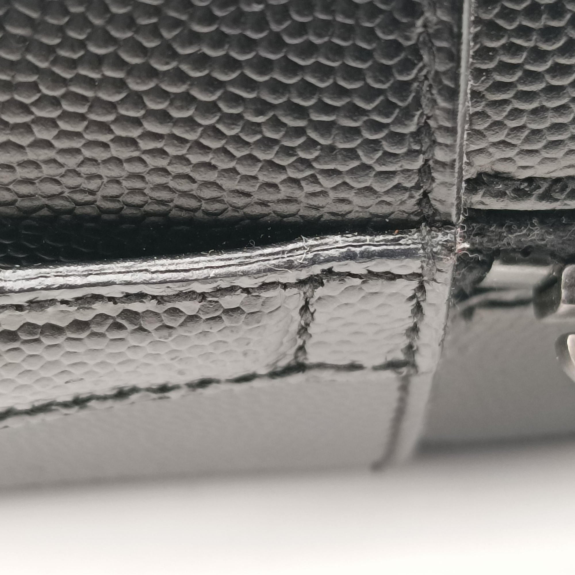 Briefcase Black Leather 346100 CLD346100.1014ブリーフケース ブラック レザー 346100 CLD346100.1014