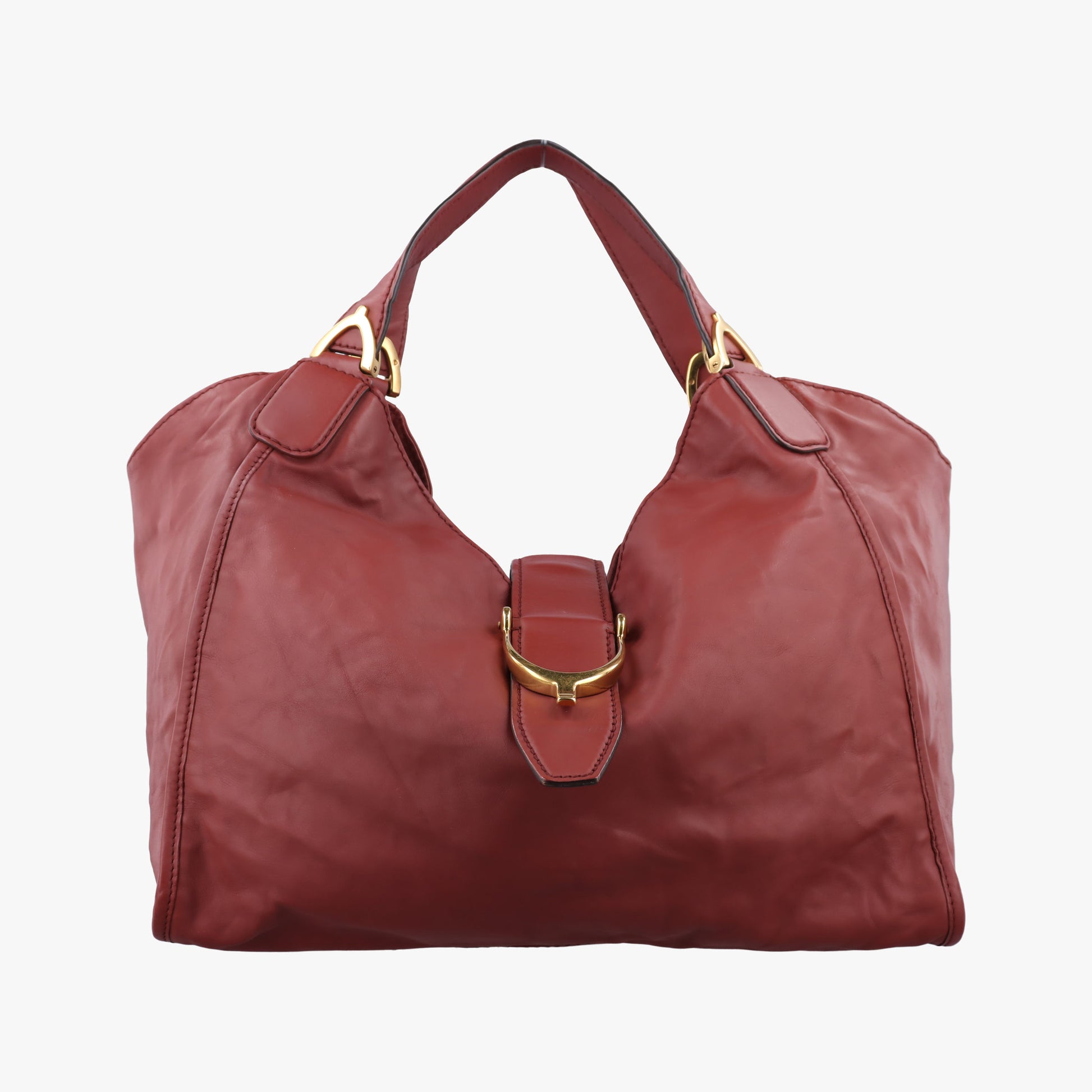Soft Stirrup Burgundy Leather 296856 I012482047ソフト スターラップ ワインレッド レザー 296856 I012482047