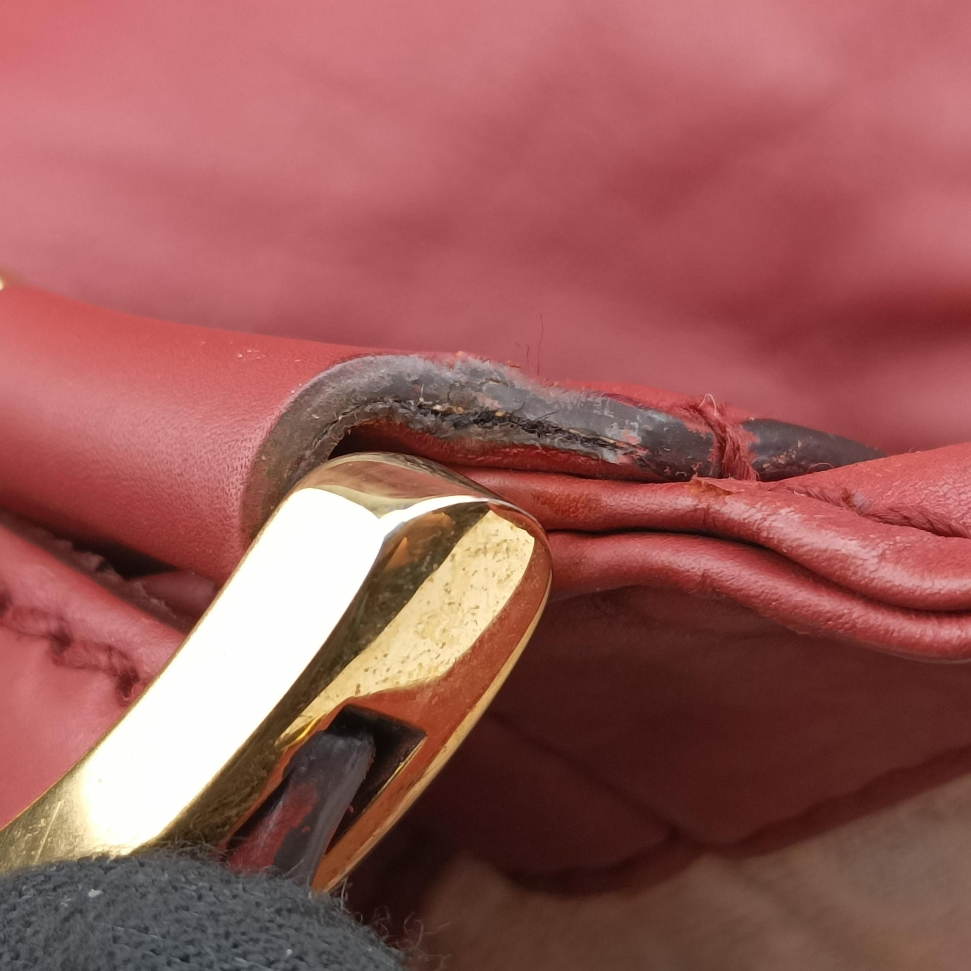 Soft Stirrup Burgundy Leather 296856 I012482047ソフト スターラップ ワインレッド レザー 296856 I012482047