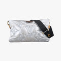 Maxi Multi Pochette Accessoires Silver Recycled metallic nylon M21057 IC Chipマキシ ミュルティ ポシェット アクセソワール シルバー リサイクル メタリック ナイロン M21057 ICチップ