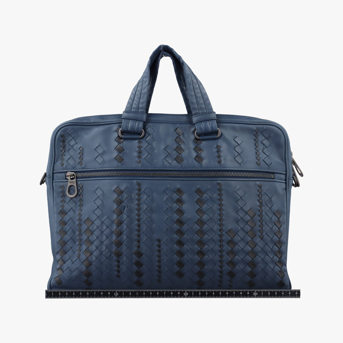 Intrecciato Blue×Black lambskin B07543678Xイントレチャート ブルー×ブラック ラムスキン B07543678X