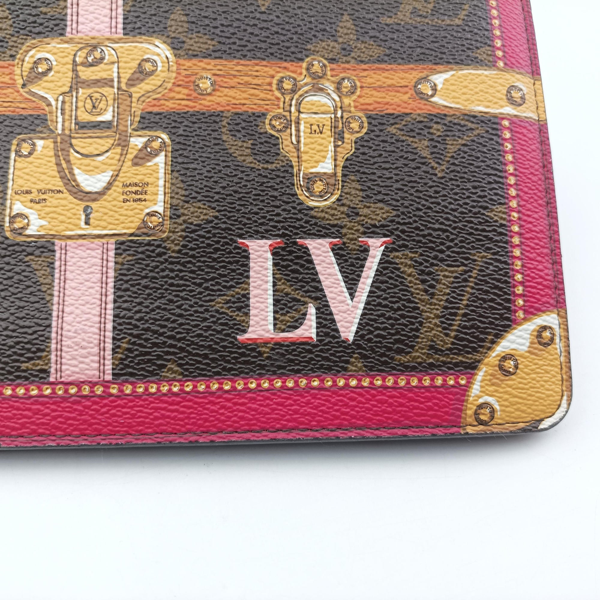 Pochette Weekend brown×Fuchsia Pink Monogram Canvas M62456 UB1188ポシェット ウィークエンド モノグラム/ブラウン×フューシャピンク モノグラムキャンバス M62456 UB1188