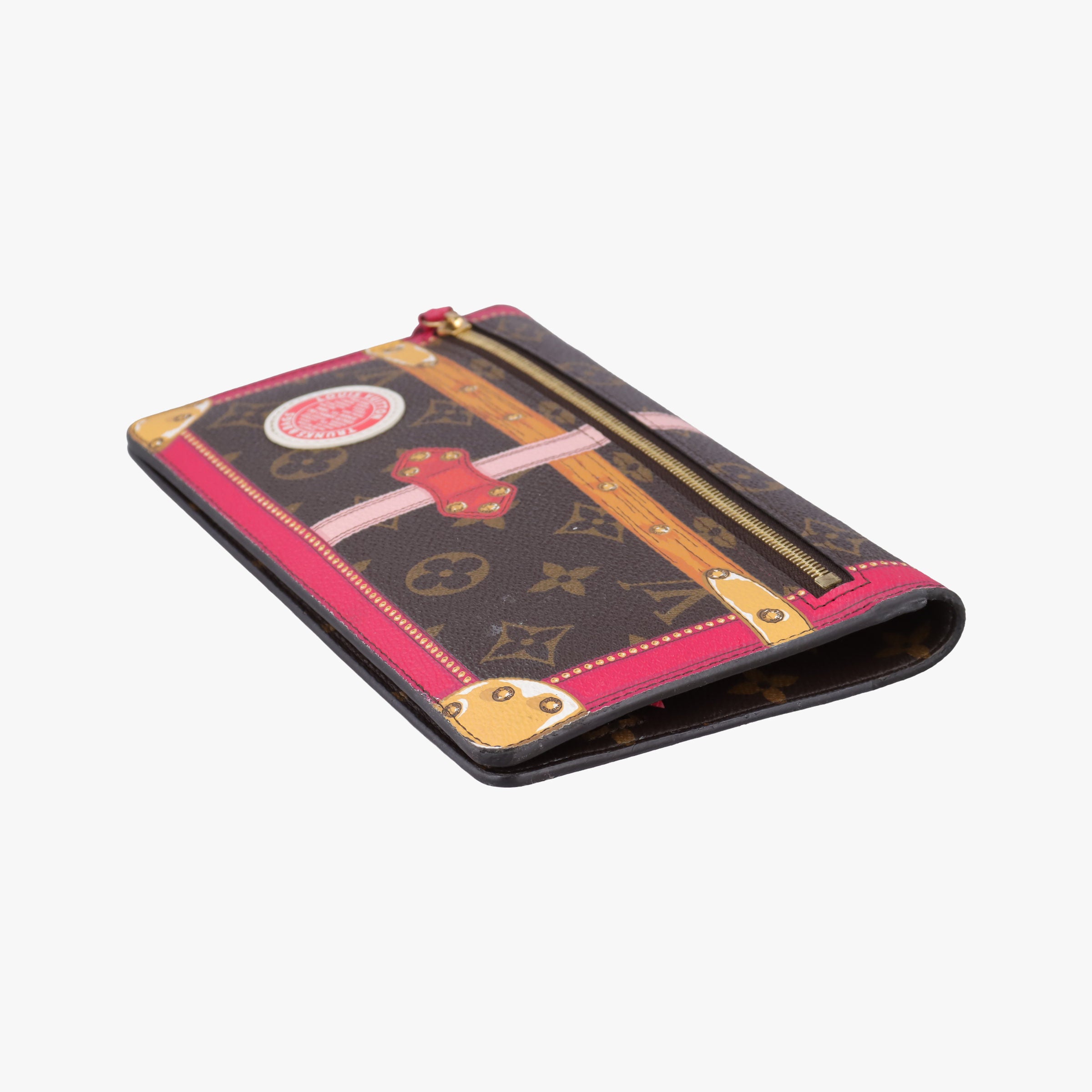 Pochette Weekend brown×Fuchsia Pink Monogram Canvas M62456 UB1188ポシェット ウィークエンド モノグラム/ブラウン×フューシャピンク モノグラムキャンバス M62456 UB1188