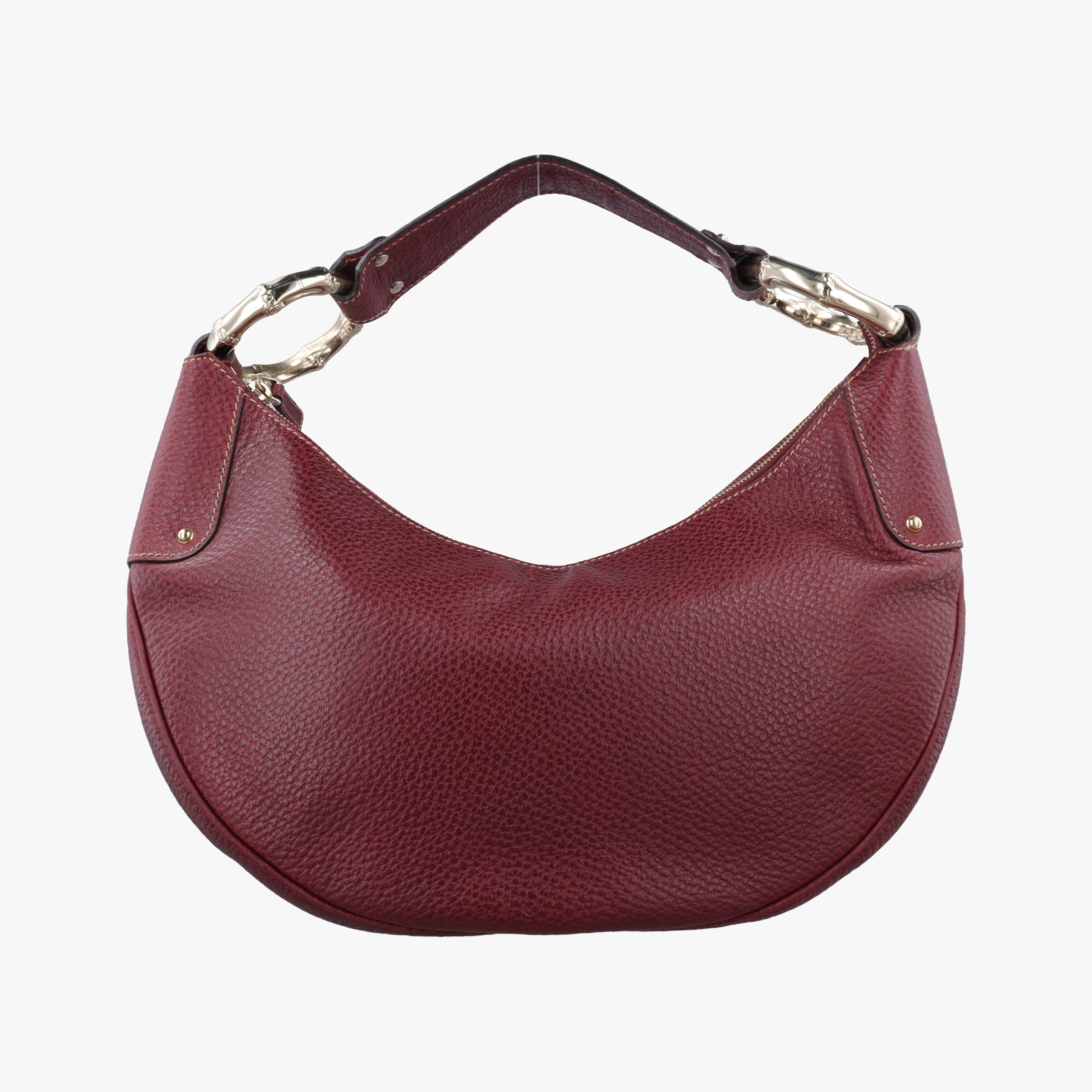Bamboo Ring Hobo Bordeaux Leather 211519 D6916675バンブーリングホーボー ボルドー レザー 211519 D6916675