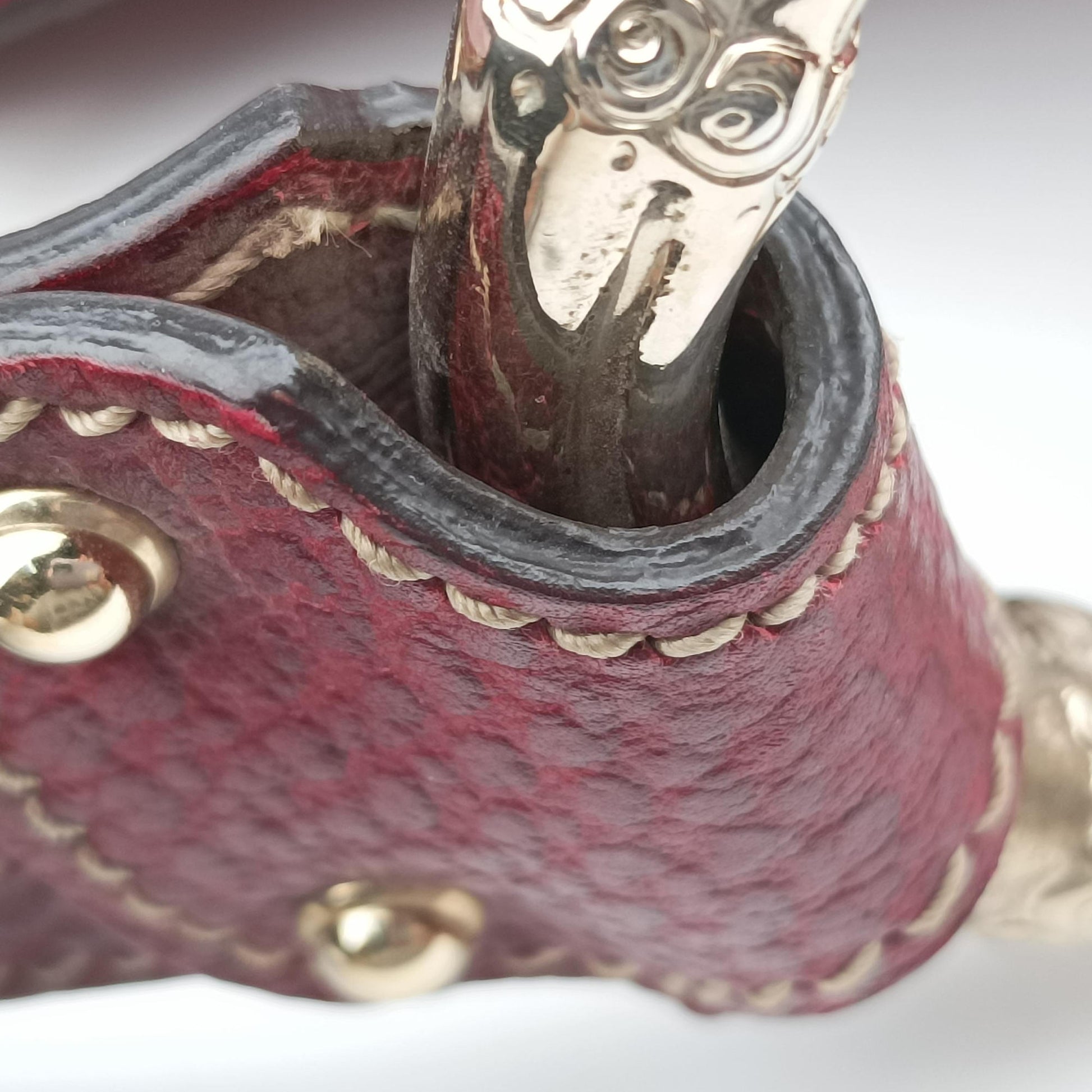Bamboo Ring Hobo Bordeaux Leather 211519 D6916675バンブーリングホーボー ボルドー レザー 211519 D6916675
