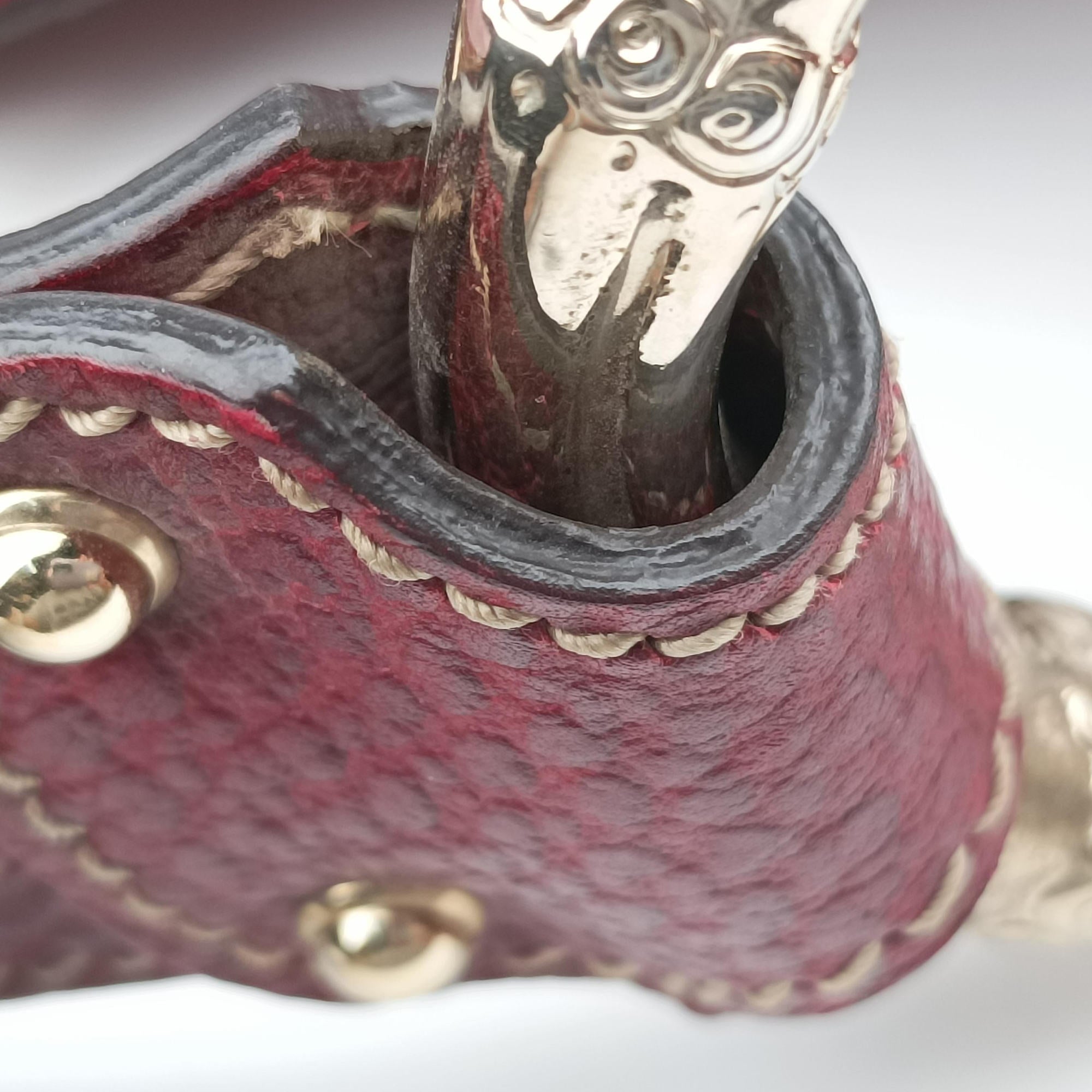 Bamboo Ring Hobo Bordeaux Leather 211519 D6916675バンブーリングホーボー ボルドー レザー 211519 D6916675