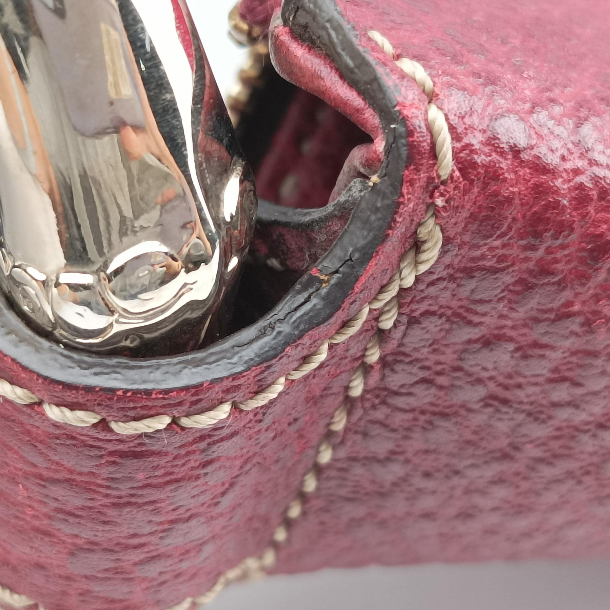 Bamboo Ring Hobo Bordeaux Leather 211519 D6916675バンブーリングホーボー ボルドー レザー 211519 D6916675